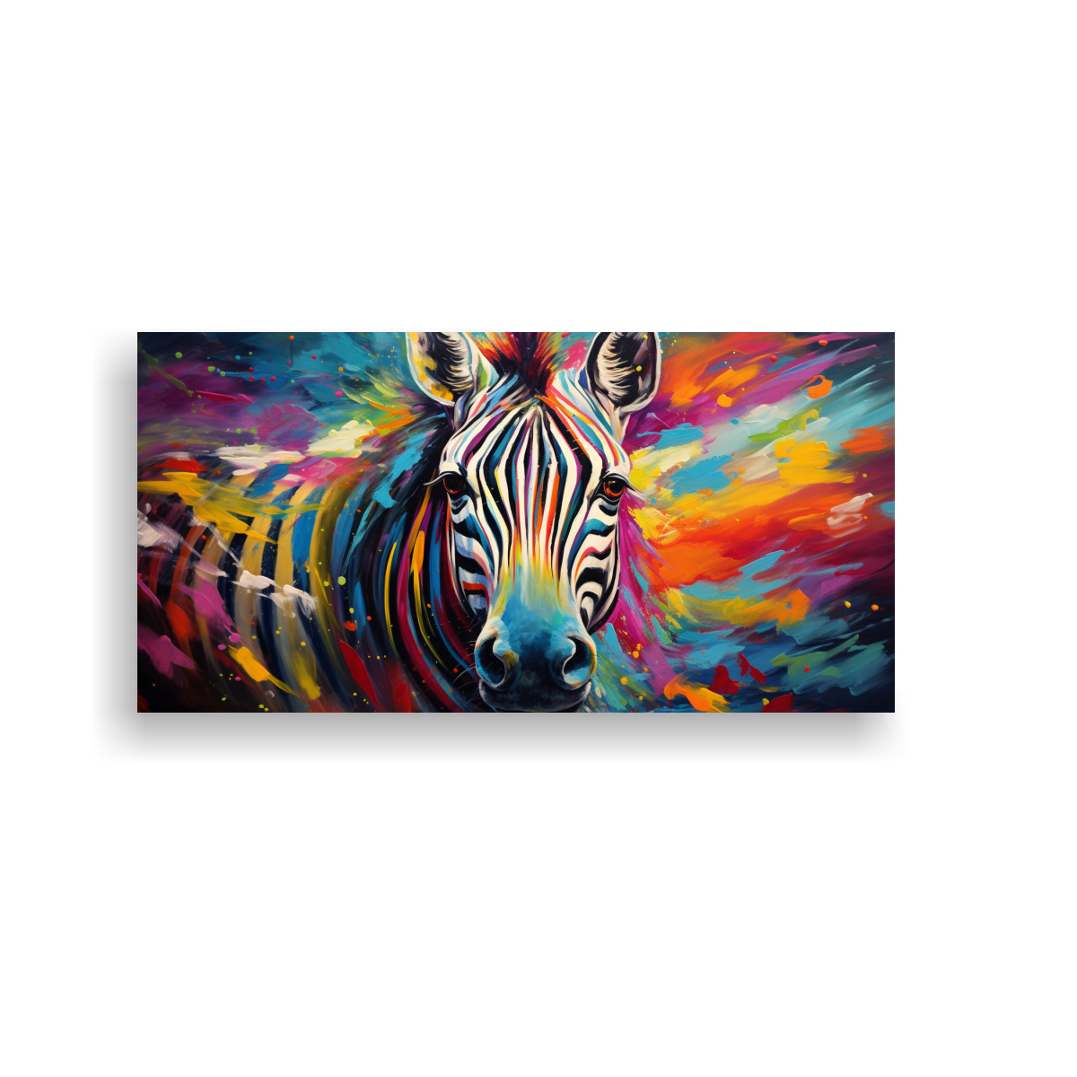 FORMACIÓN ARTE INSPIRADOR DE ZEBRA EN ESTILO 60X30 CM - 1