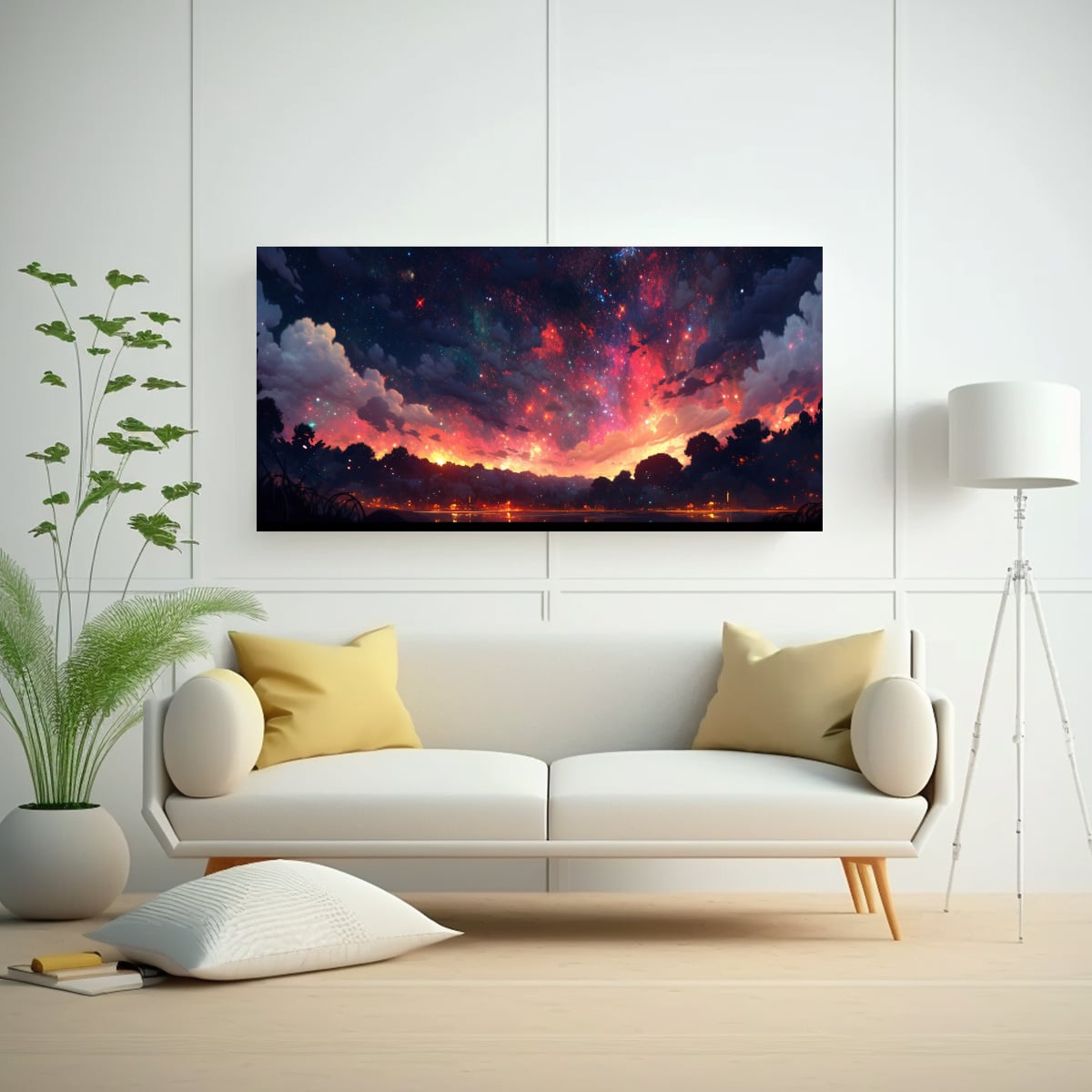 PINTURAS ABSTRACTAS DE COMPOSICIÓN ESTILO 100X50 CM - 2
