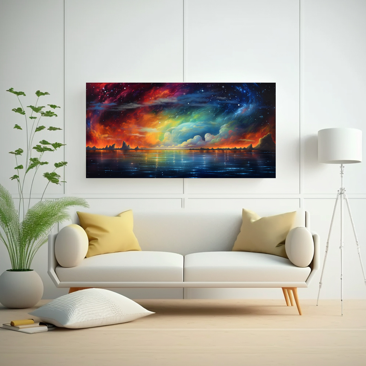 PINTURAS DECORATIVAS ABSTRACTAS DE FINAS LÍNEAS 80X40 CM - 2