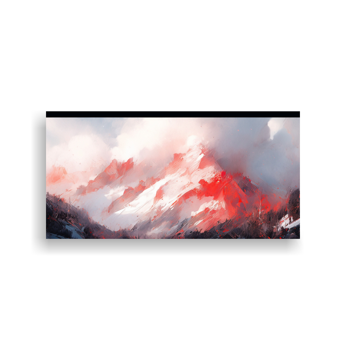PINTURA ABSTRACTA VINTAGE DE ENIGMATICO EN LAS 120X60 CM - 1
