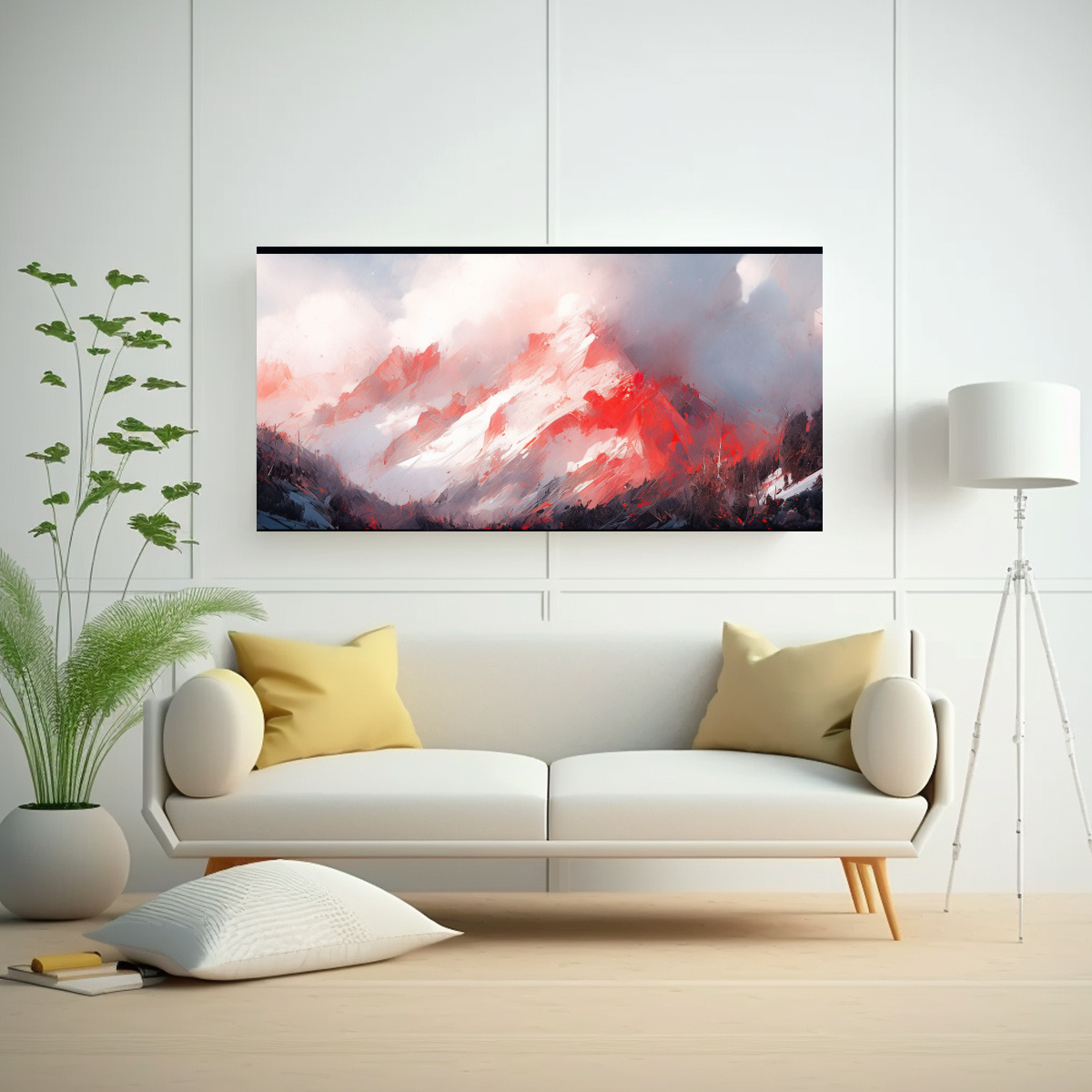 PINTURA ABSTRACTA VINTAGE DE ENIGMATICO EN LAS 120X60 CM - 2