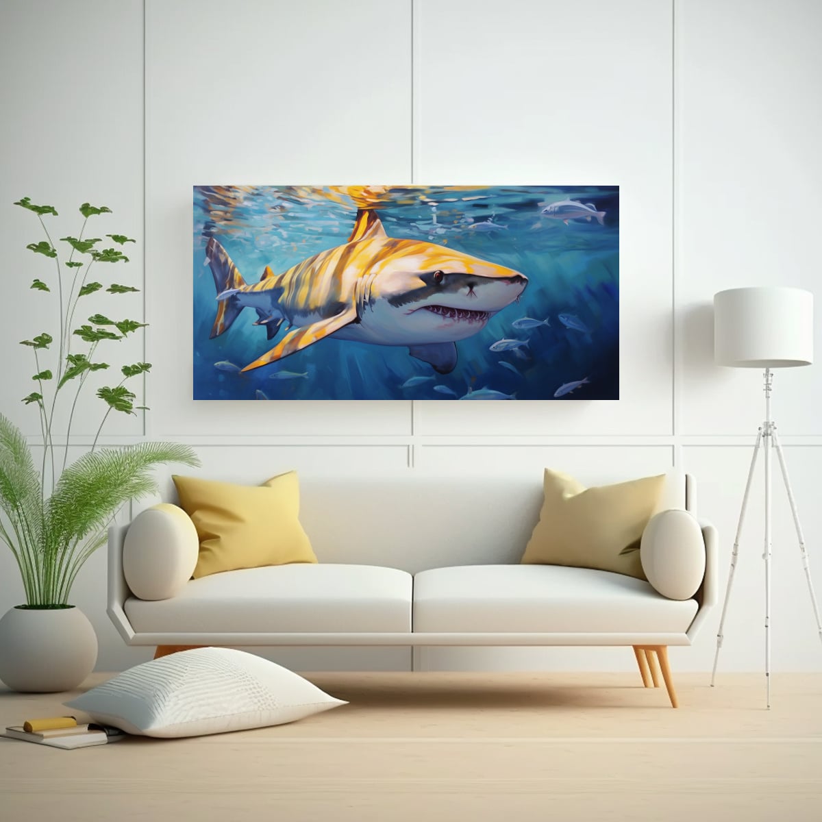 PINTURA AL ESTILO ÓLEO COLORIDA DE ESTILO 120X60 CM - 2