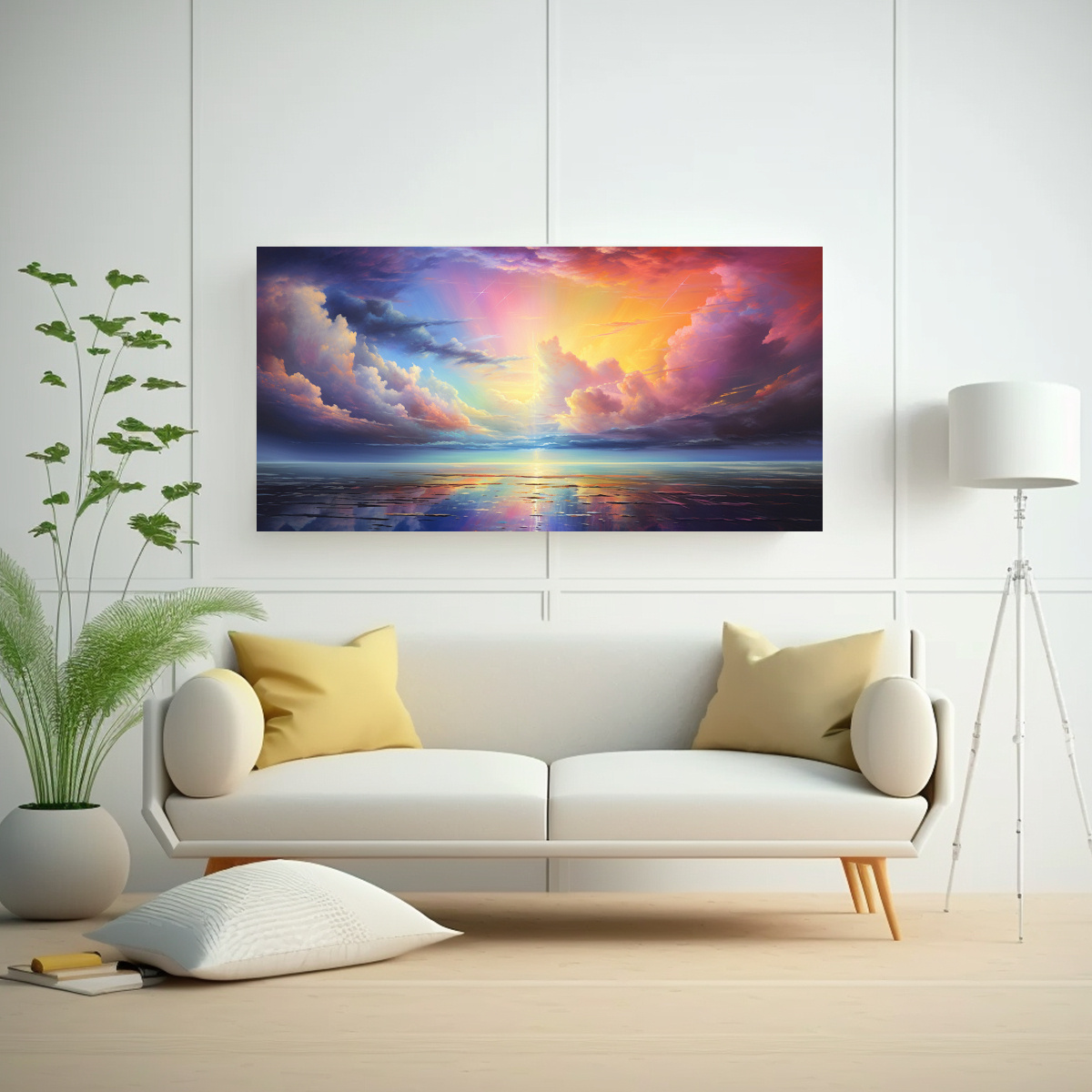 PINTURAS ABSTRACTAS DE DECORACIÓN: ARMONÍA 120X60 CM - 2