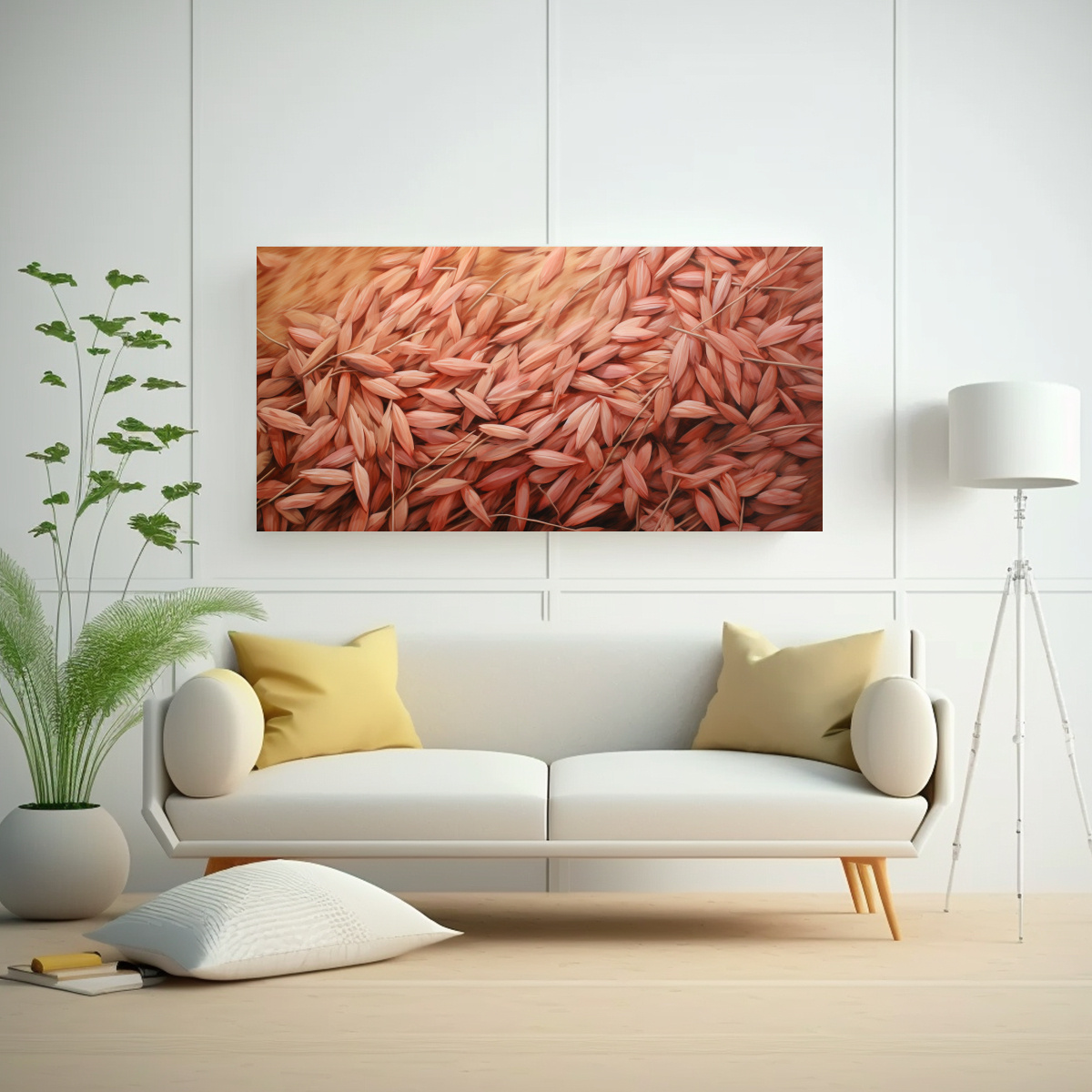 PINTURA ABSTRACTA DETALLADA ESTILO ESTILO ÓLEO 120X60 CM - 2