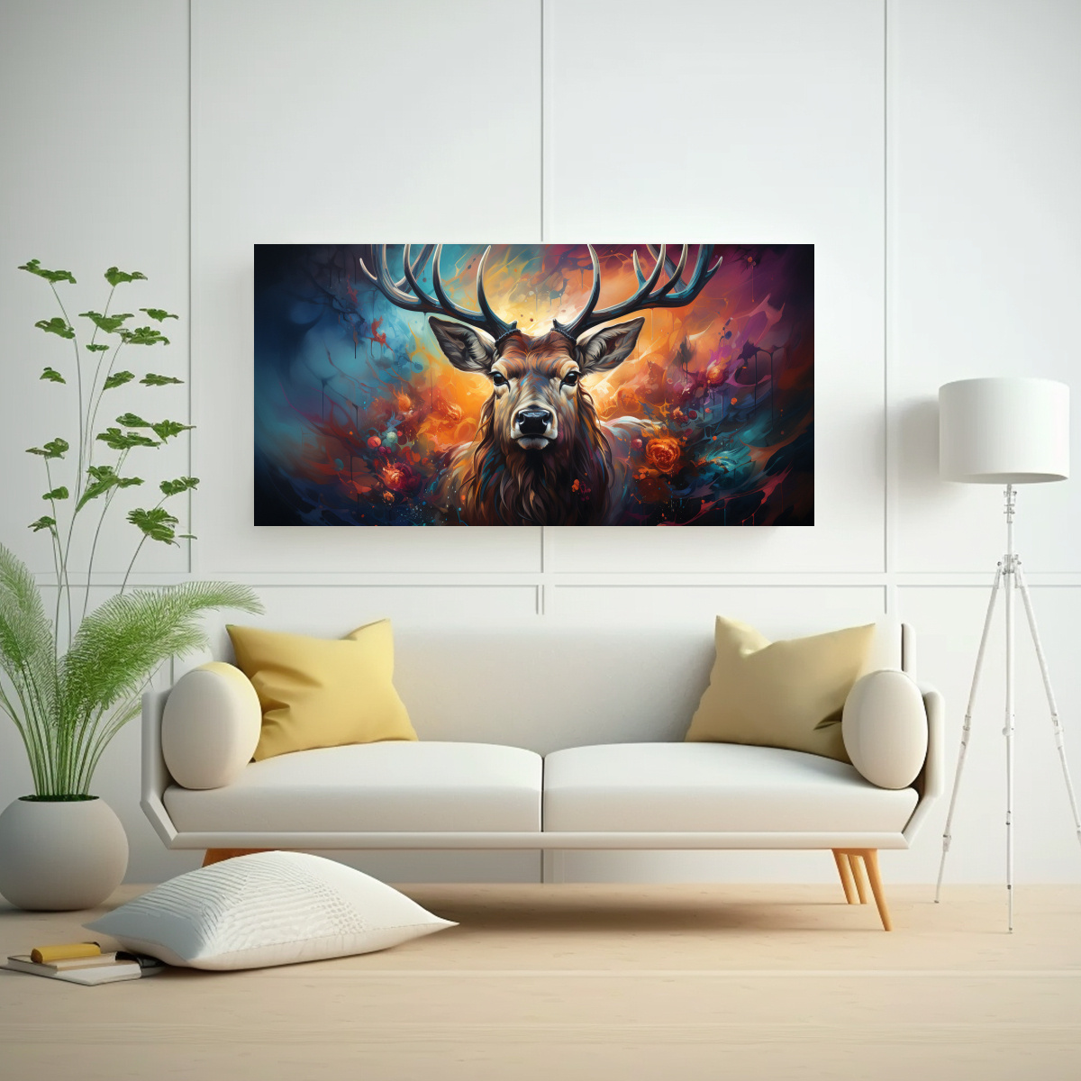 CUADRO MODERNO ESTILO ESTILO ÓLEO CON 40X20 CM - 2