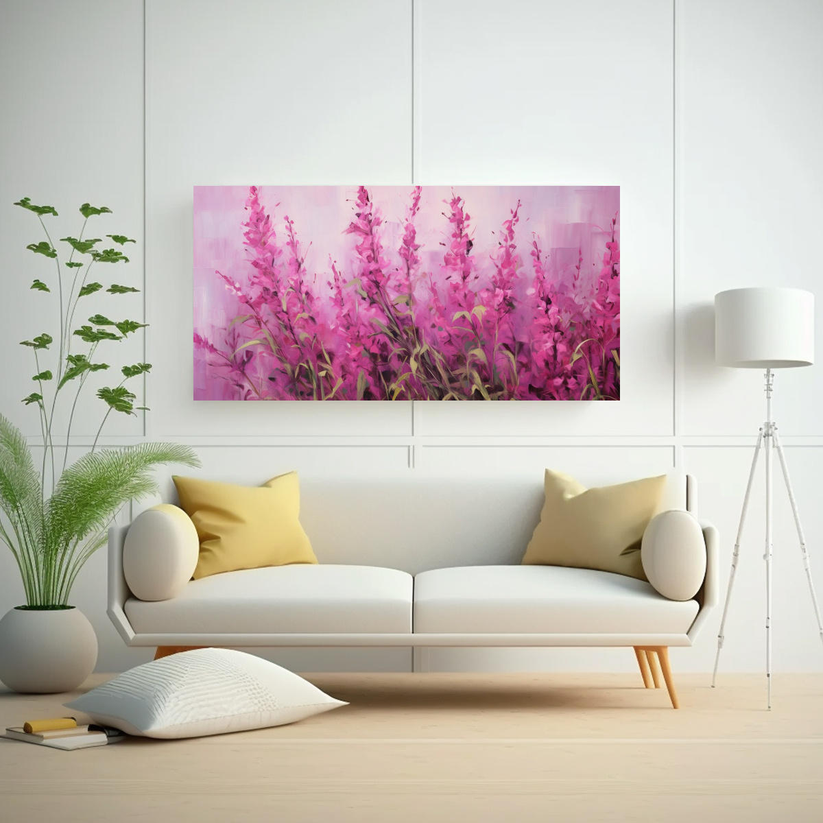 PINTURA ABSTRACTA DETALLADA EN ESTILO ÓLEO DE 40X20 CM - 2