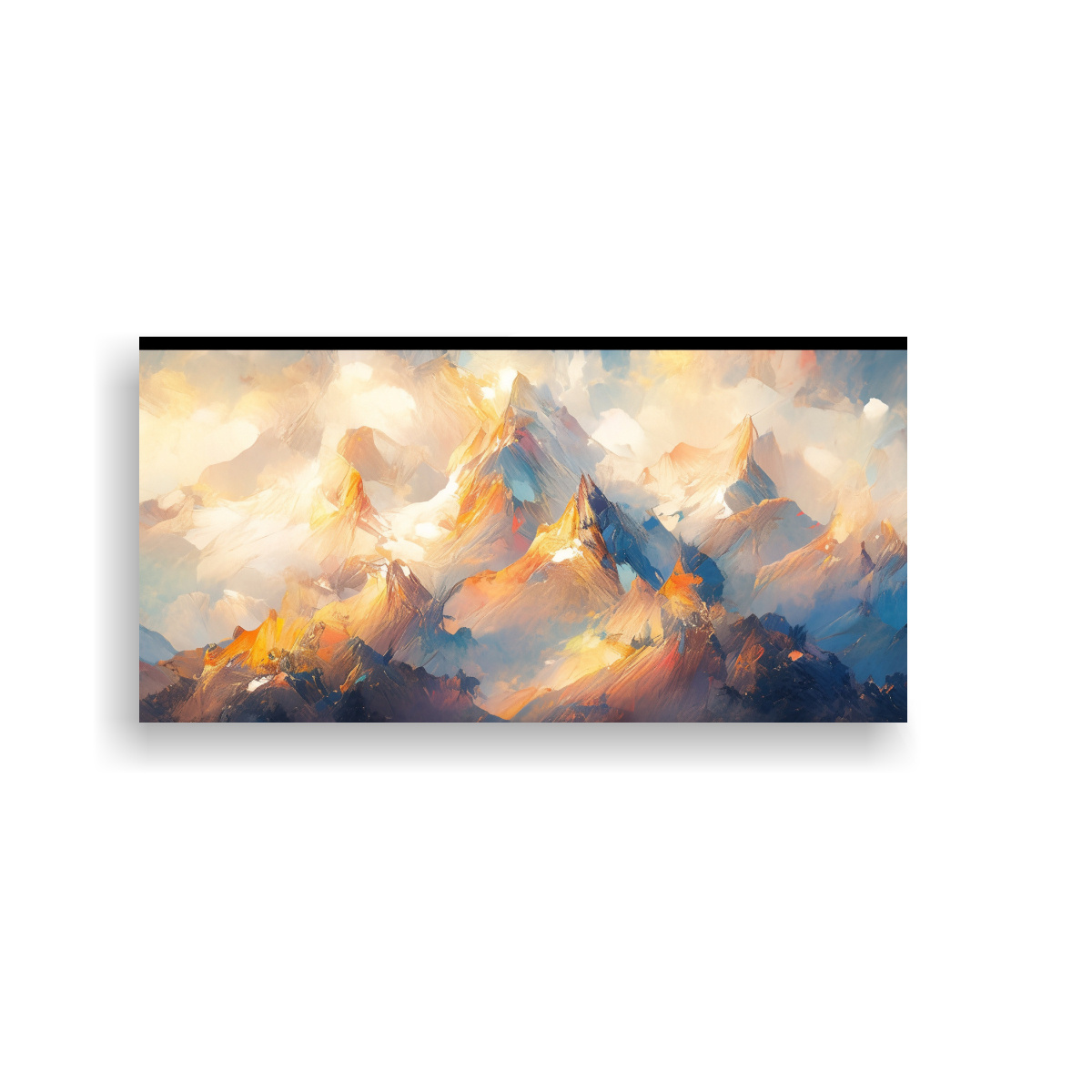 CUADRO TEMA ESTRELLADOS: CIELO Y MAR CON COLORES 100X50 CM - 1