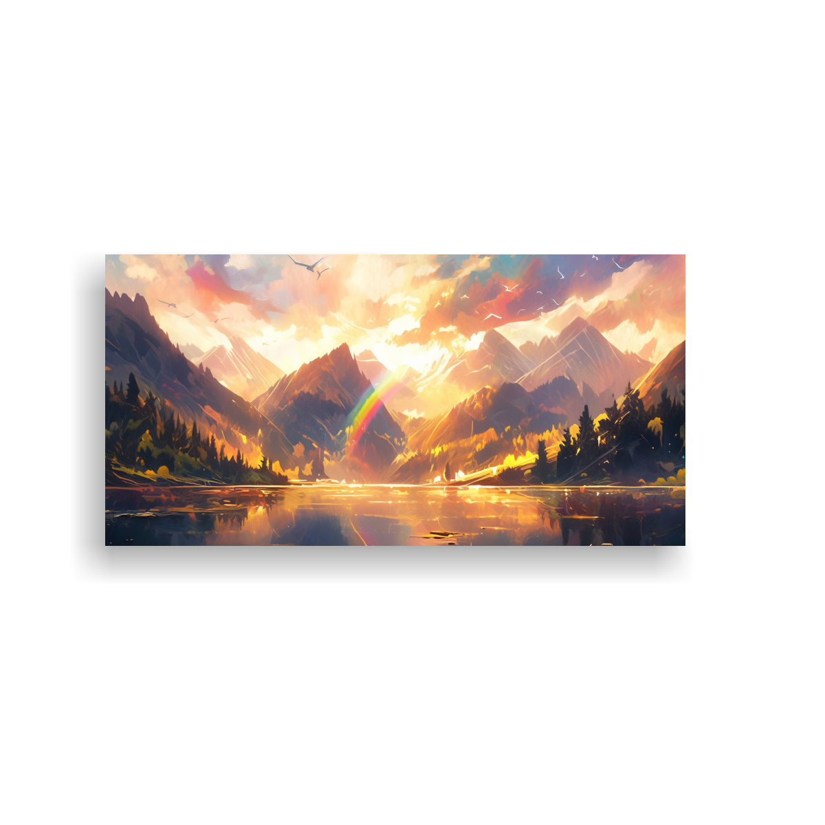 PINTURAS DECORATIVAS DE ARMONÍA DE COLORES EN 140X70 CM - 1