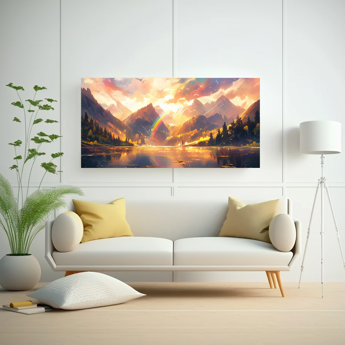 PINTURAS DECORATIVAS DE ARMONÍA DE COLORES EN 140X70 CM - 2