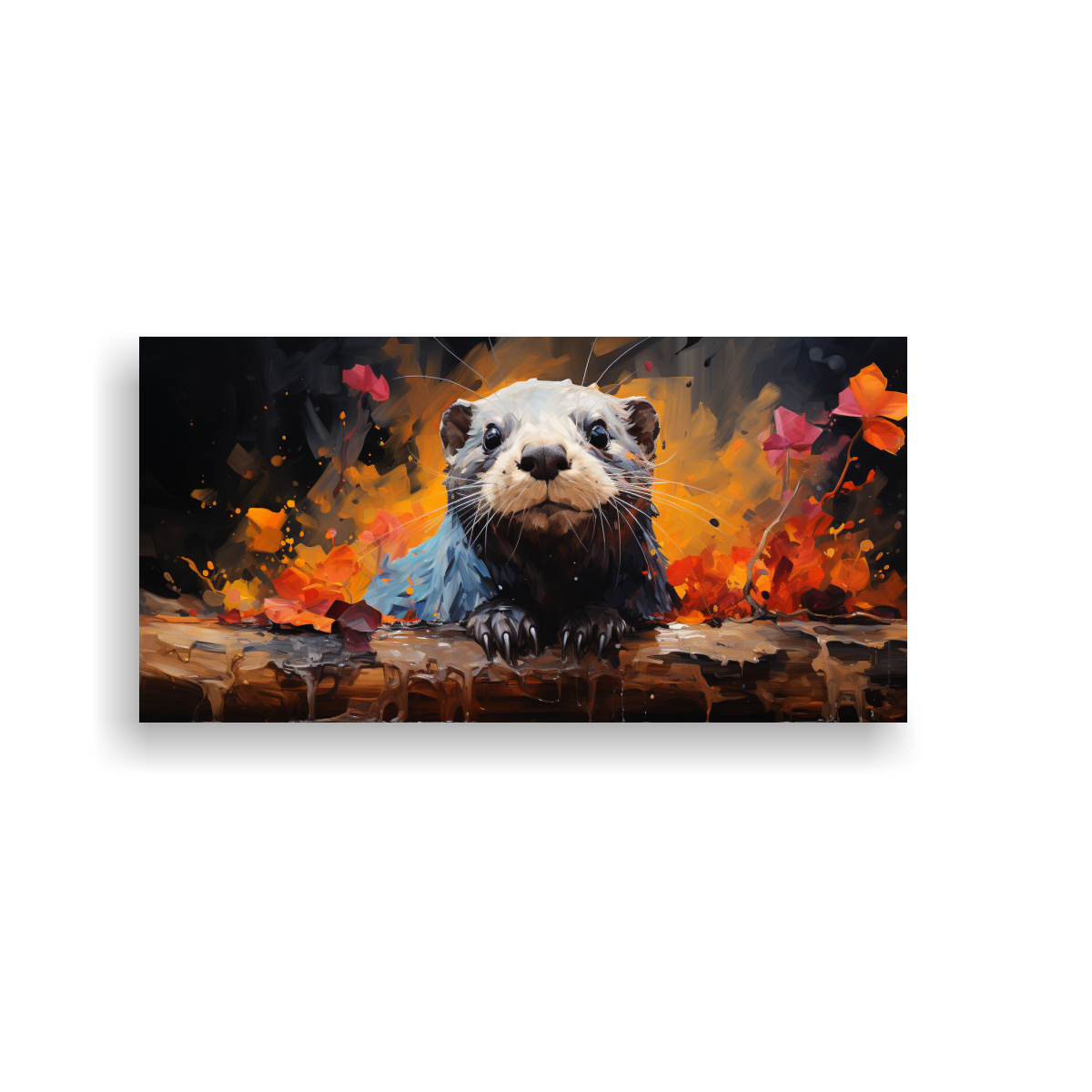 CUADRO DECORATIVO ESTILO PINTURA AL ESTILO ÓLEO 120X60 CM - 1