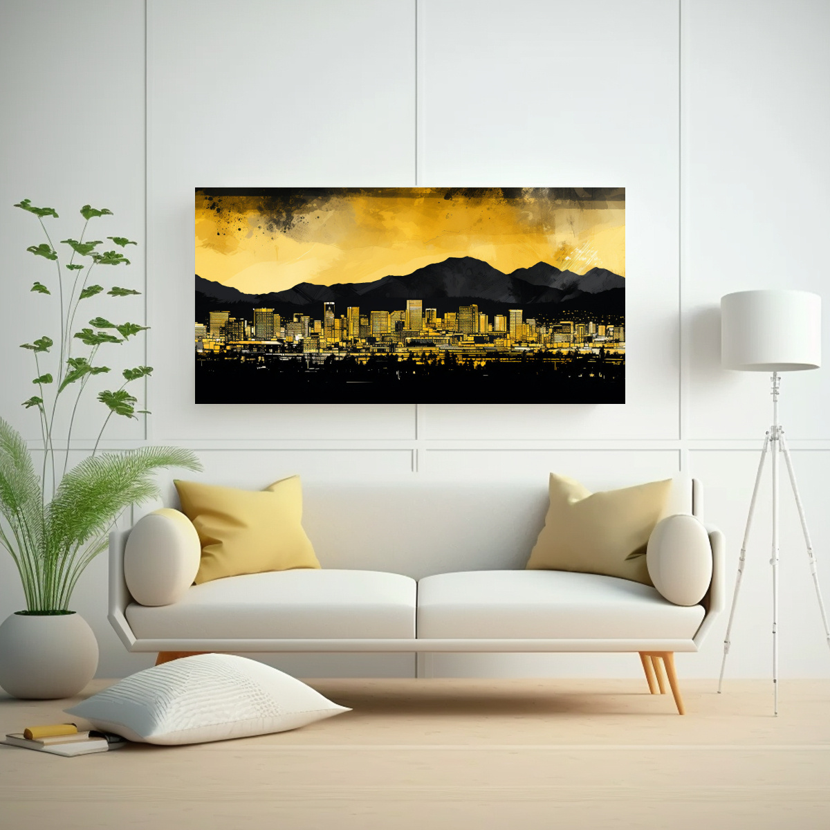 PINTURA GALERÍA ESTILO ESTRELLADOS SANTIAGO 40X20 CM - 2