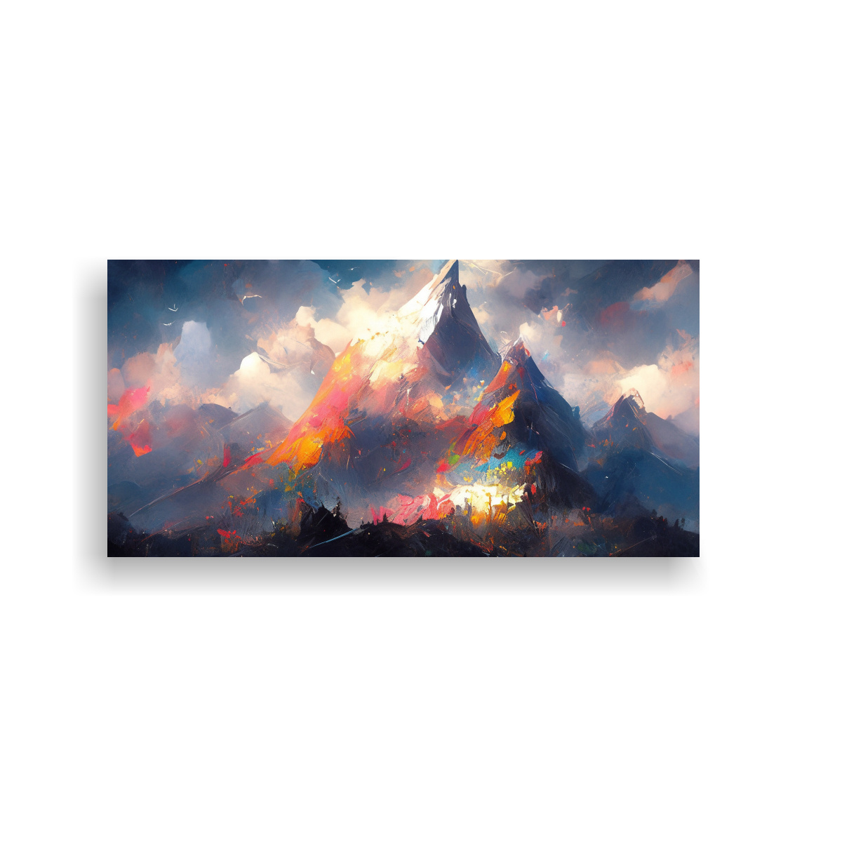 PAISAJES MONTAÑOSOS NEGROS FAMOSOS CON 120X60 CM - 1