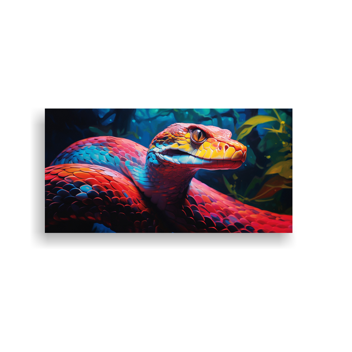 ARTE DE VÍBORA EN ESTILO PINTURA AL ESTILO ÓLEO 140X70 CM - 1
