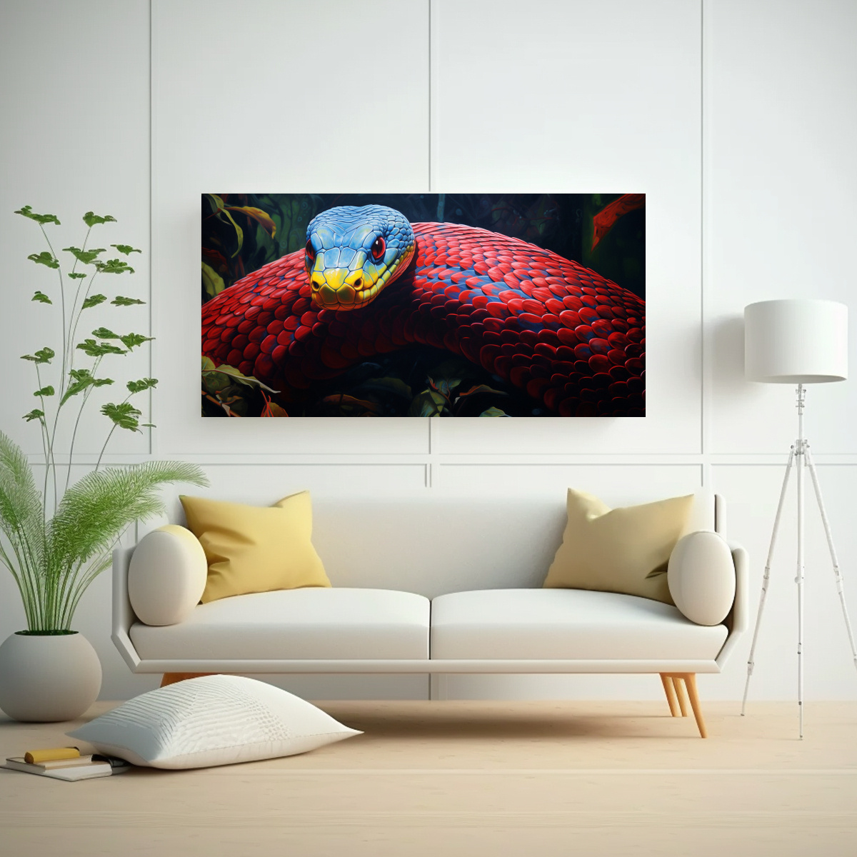 PINTURA AL ESTILO ÓLEO DE ESTILO SERPENTINA 100X50 CM - 2