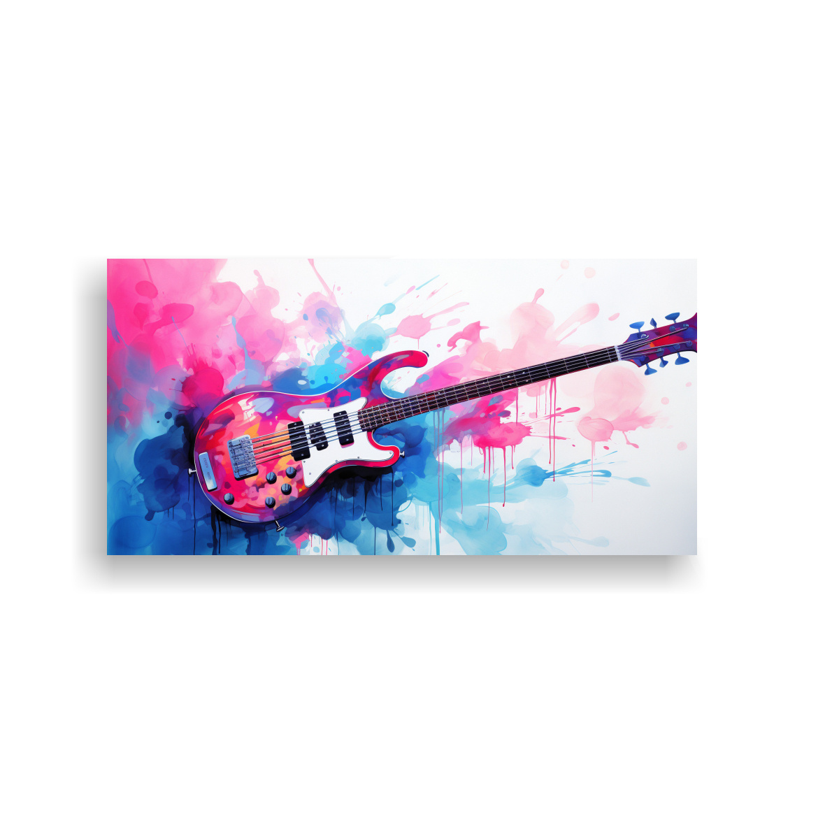 PINTURAS DE DECORACIÓN NEO POP ART EN COBALTO Y 40X20 CM - 1