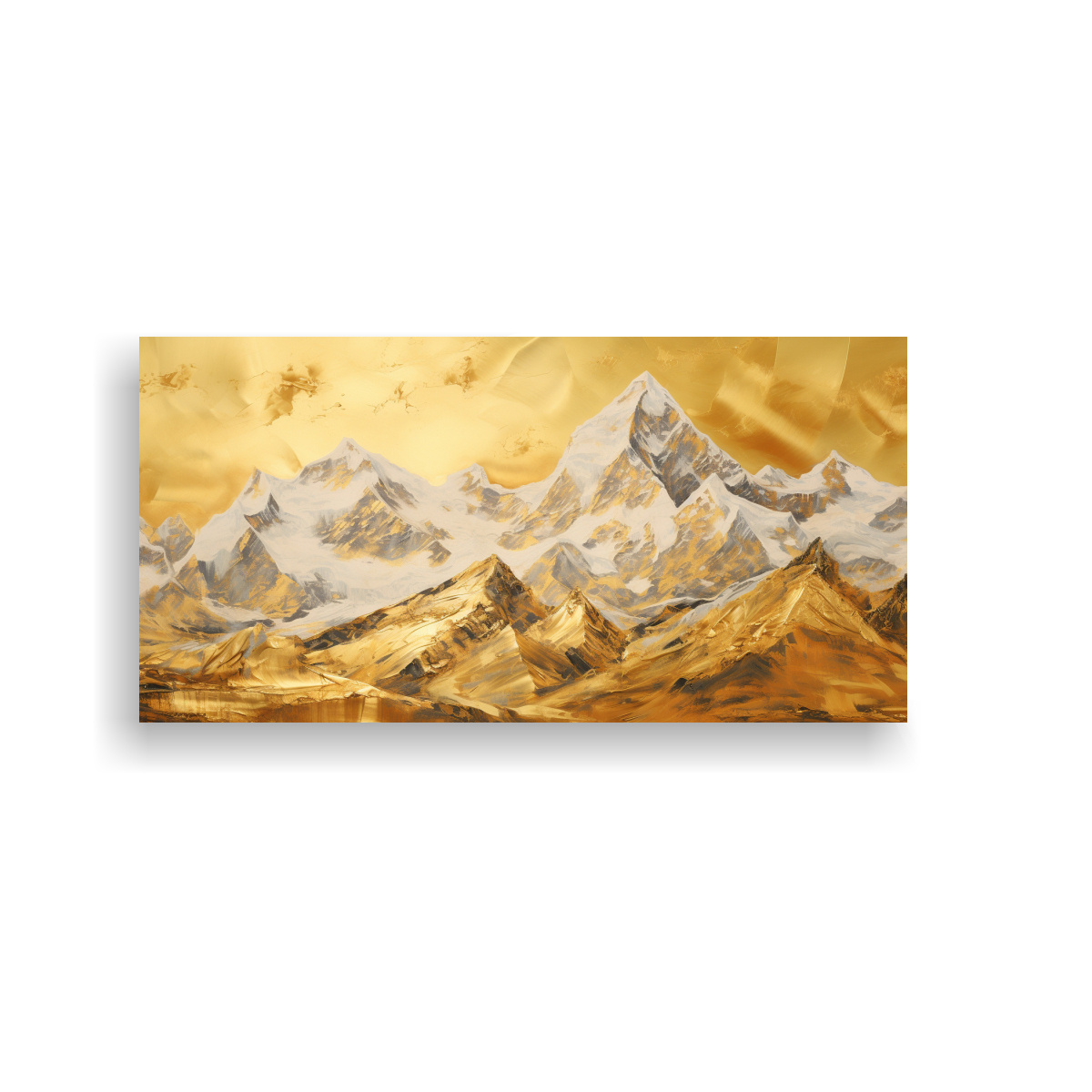 CUADRO EN LIENZO DE MONTAÑAS FAMOSAS CON TONOS 80X40 CM - 1