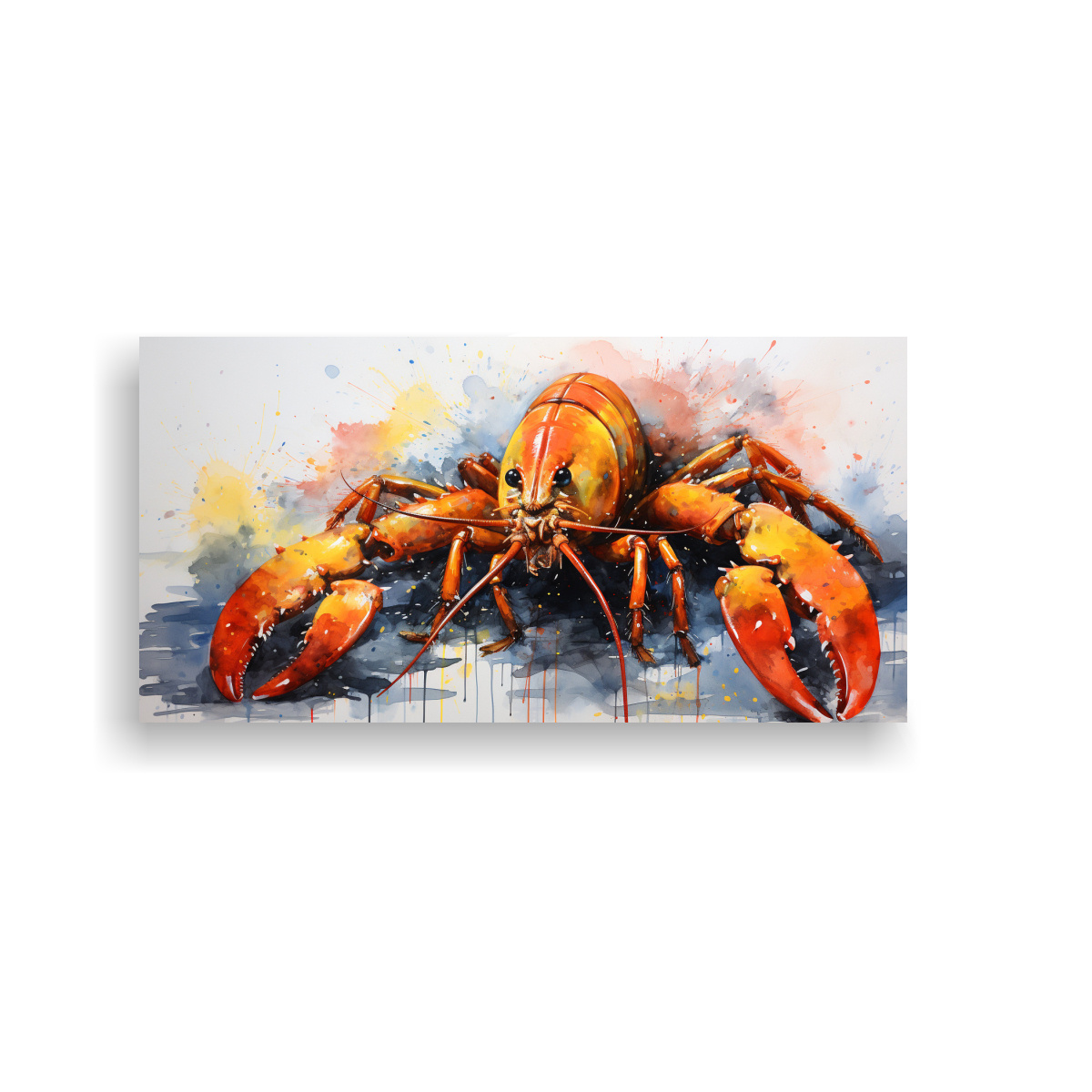 PINTURAS DECORATIVAS URBANAS DE LANGOSTA EN 120X60 CM - 1