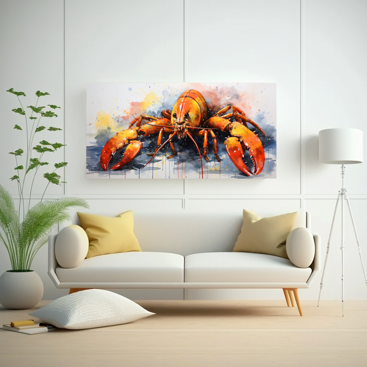 PINTURAS DECORATIVAS URBANAS DE LANGOSTA EN 120X60 CM - 2