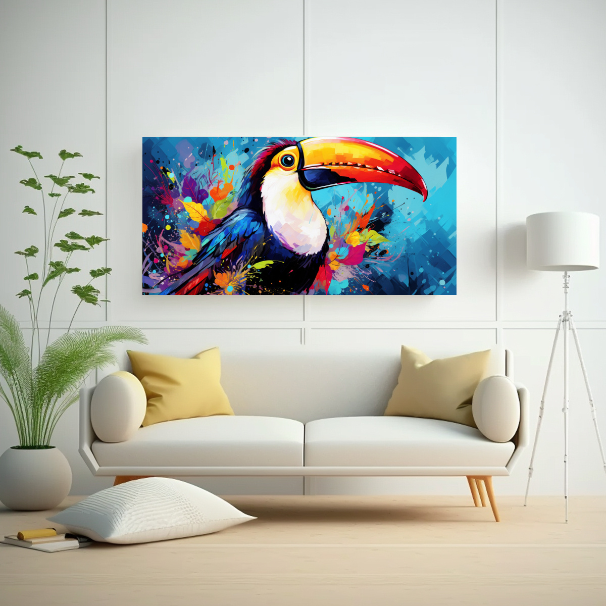 PINTURAS INSPIRADORAS DE TELA EN BASTIDOR 100X50 CM - 2
