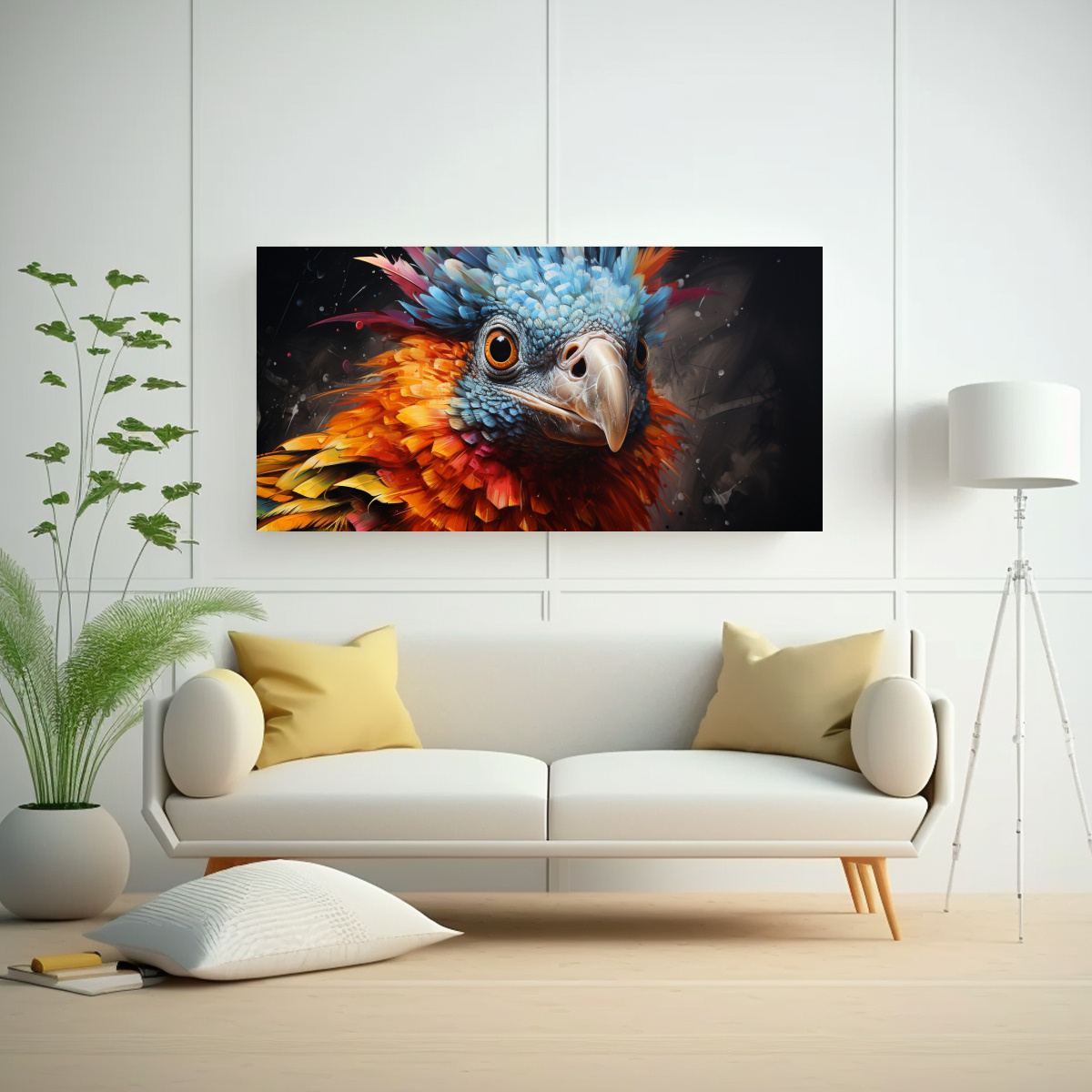 TELA EN BASTIDOR MODERNOS DECO A OPOSSUM PINTURA 80X40 CM - 2