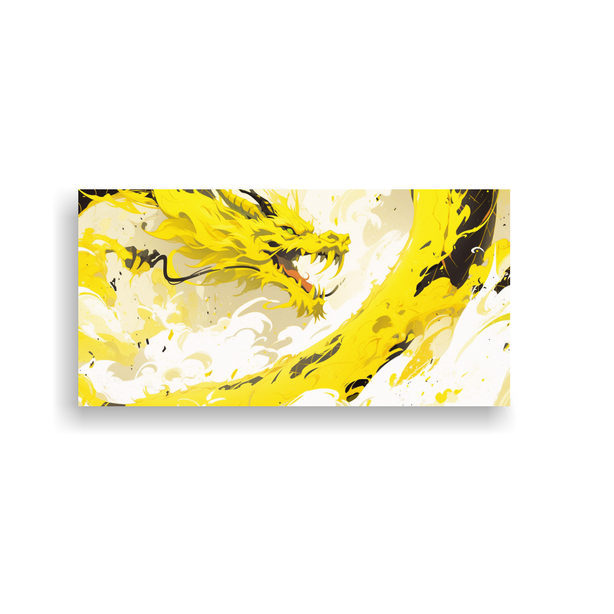 PINTURAS DECORATIVAS DE DRAGÓN EN COLORES 120X60 CM - 1