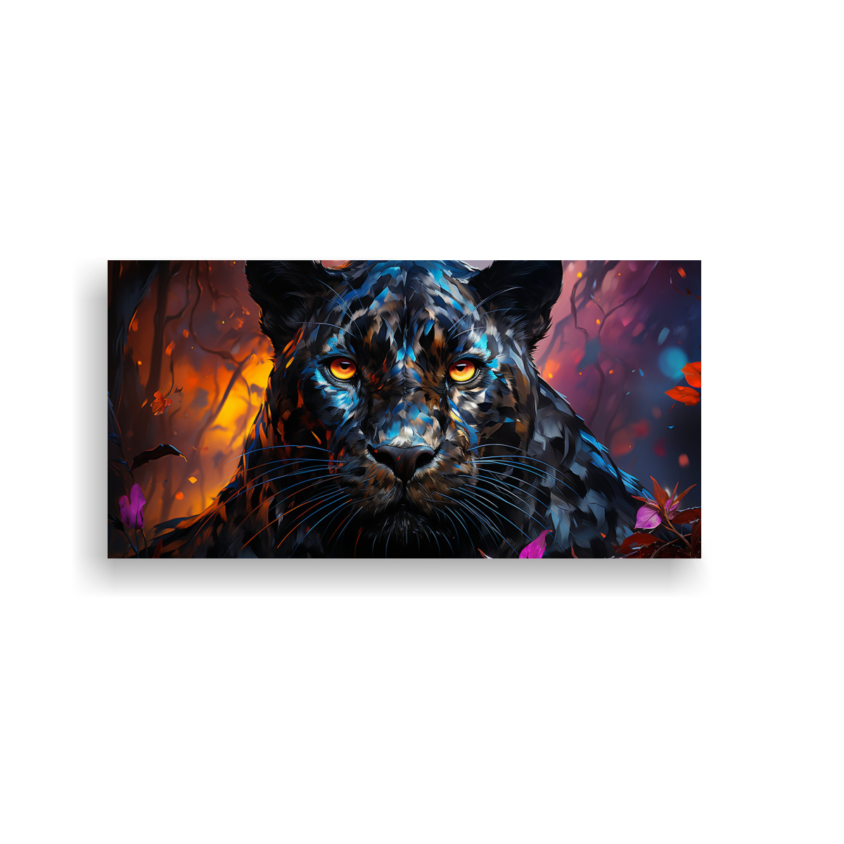 ARTE PARED EXCLUSIVO: CUADRO PANTERA ESTILO 120X60 CM - 1