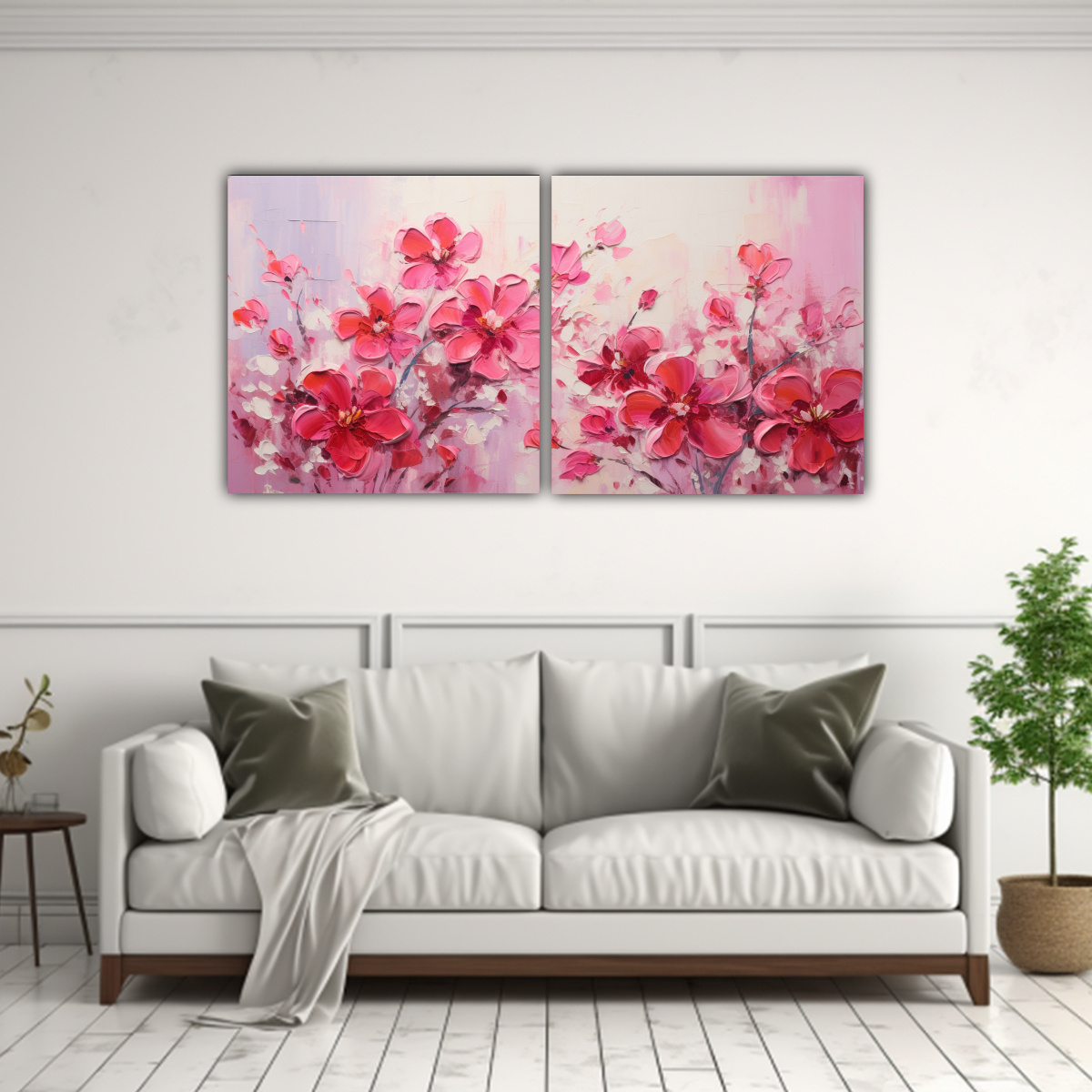 DOS ARTES CUADRO EN LIENZO DE SALON EN COLORES 140X70 CM - 2