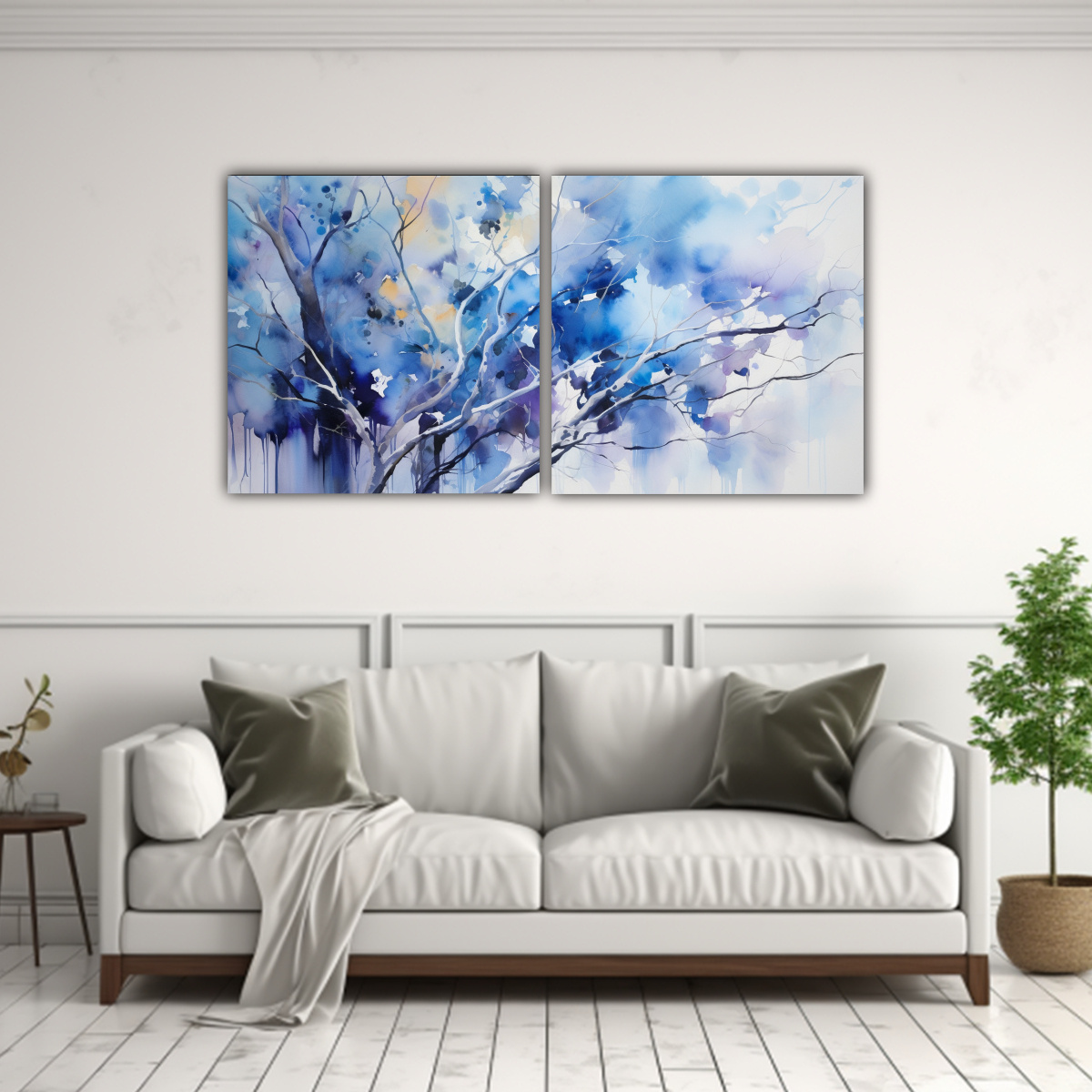 DIPTICO ESPECTACULAR PARA COMEDOR ÁRBOL DE 160X80 CM - 2