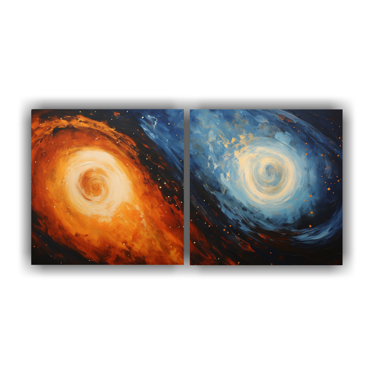 ARTE DE PARED COMPOSICIÓN LUMINOSA EN LIENZO 100X50 CM - 1
