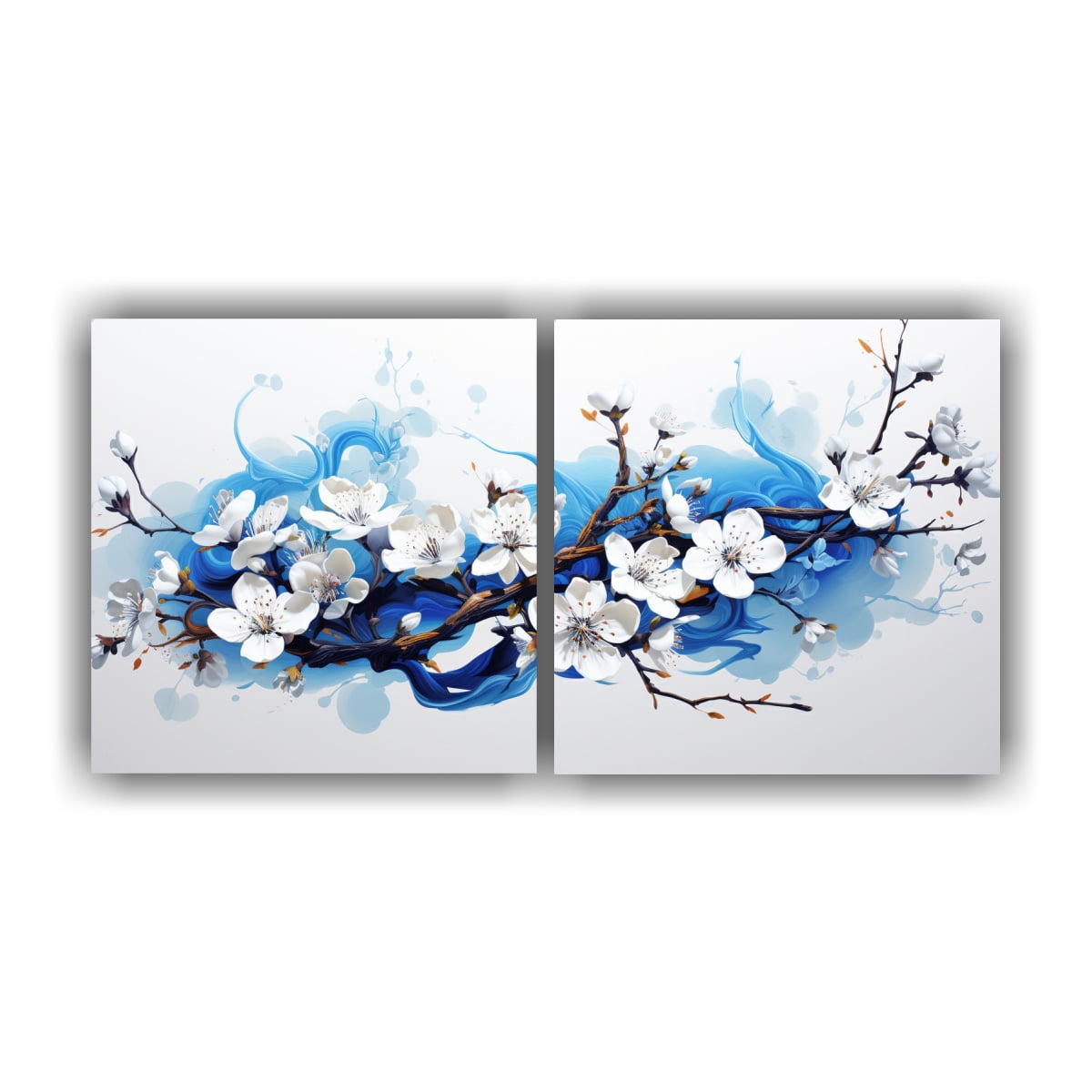 PINTURAS ABSTRACTAS EN LIENZO ARMONÍA CROMÁTICA 160X80 CM - 1