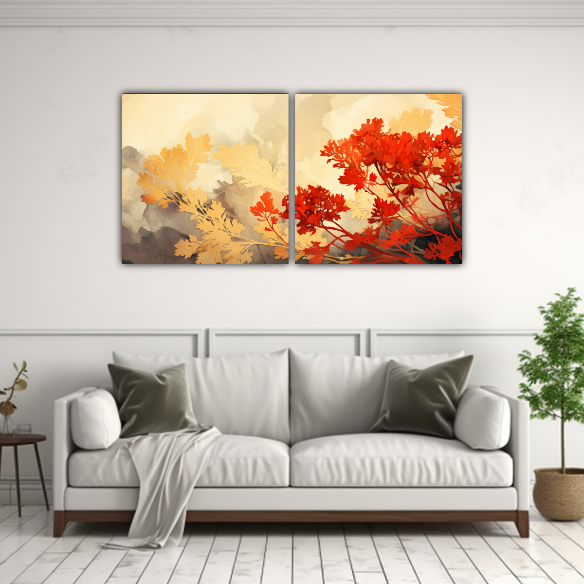 CUADRO DE PARED MODERNO TEXTURA AROMÁTICAS DE 120X60 CM - 2