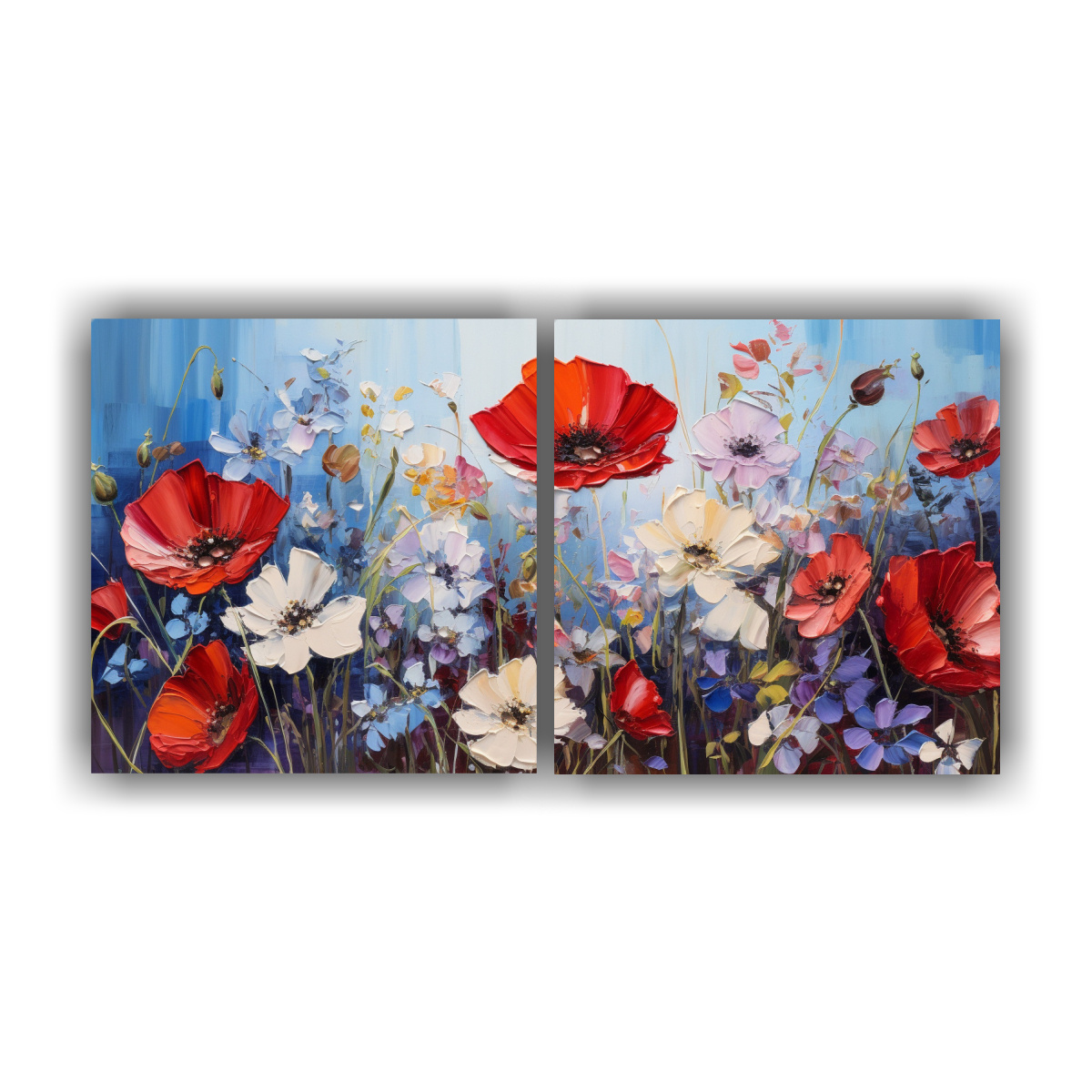 CONJUNTO DE TELAS EN BASTIDOR DE DECORACIÓN CON 140X70 CM - 1