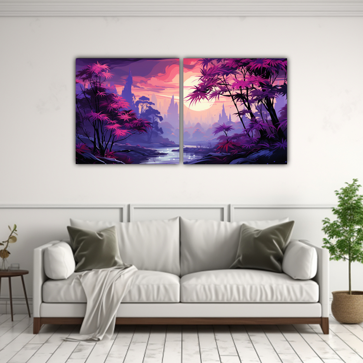 PINTURAS DECORATIVAS DÍPTICO VANGUARDIA 160X80 CM - 2
