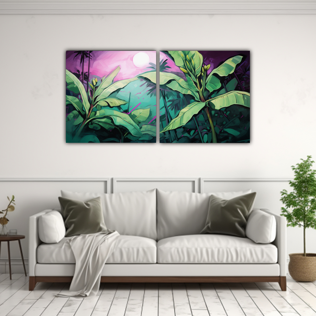 PINTURA DECORATIVA DE IMAGEN ARMONÍA CON UN 140X70 CM - 2