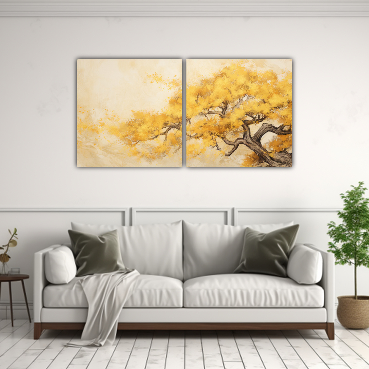 CUADROS DECORATIVOS ESPACIO ÁRBOL DE CIPRÉS EN 60X30 CM - 2