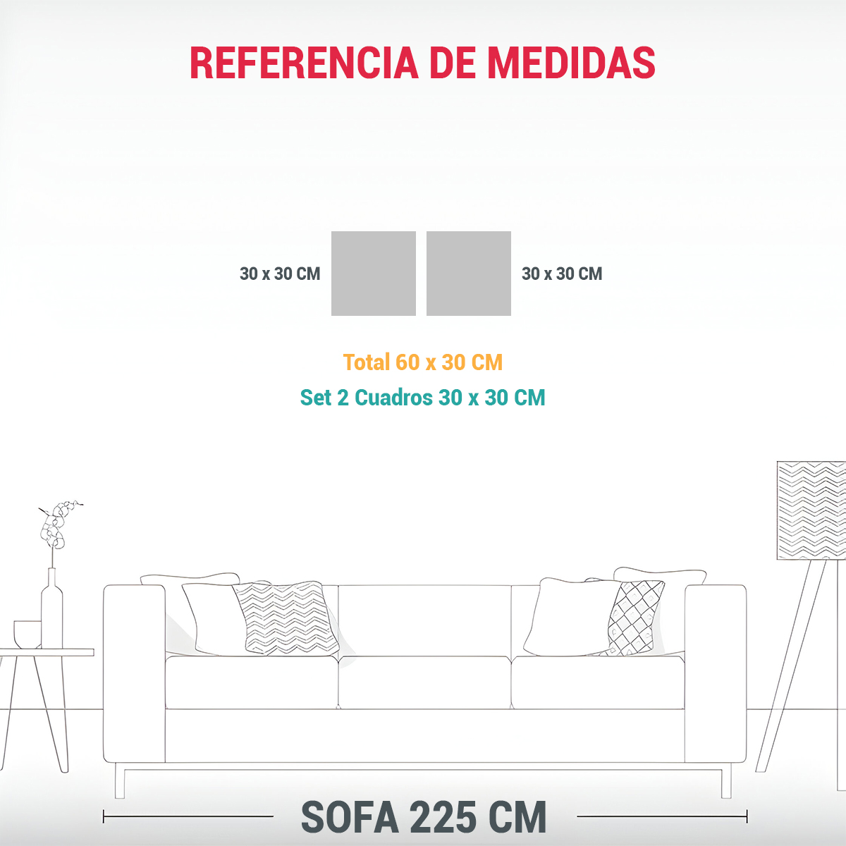 CUADROS DECORATIVOS ESPACIO ÁRBOL DE CIPRÉS EN 60X30 CM - 3