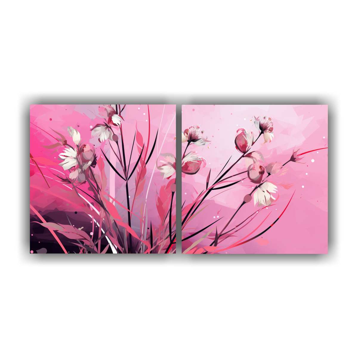CUADROS INSPIRADORES LEMONGRASS EN ROSA NEONOIR 40X20 CM - 1