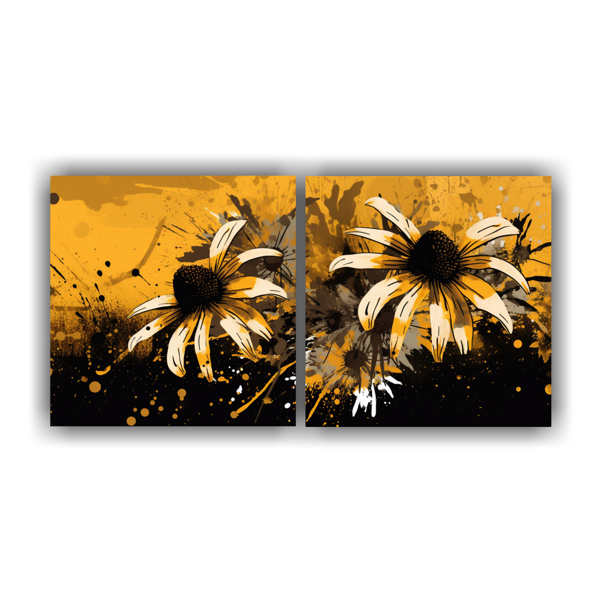 PINTURAS DECORATIVAS VANGUARDISTAS CON HIERBAS DE 140X70 CM - 1