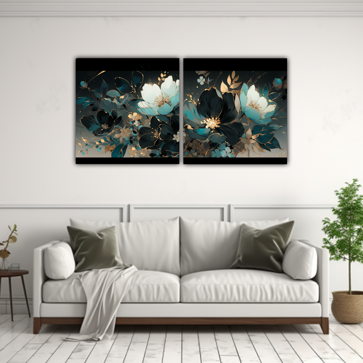 CUADROES DE DECORACIÓN EN ESTILO NEONOIR CON 160X80 CM - 2