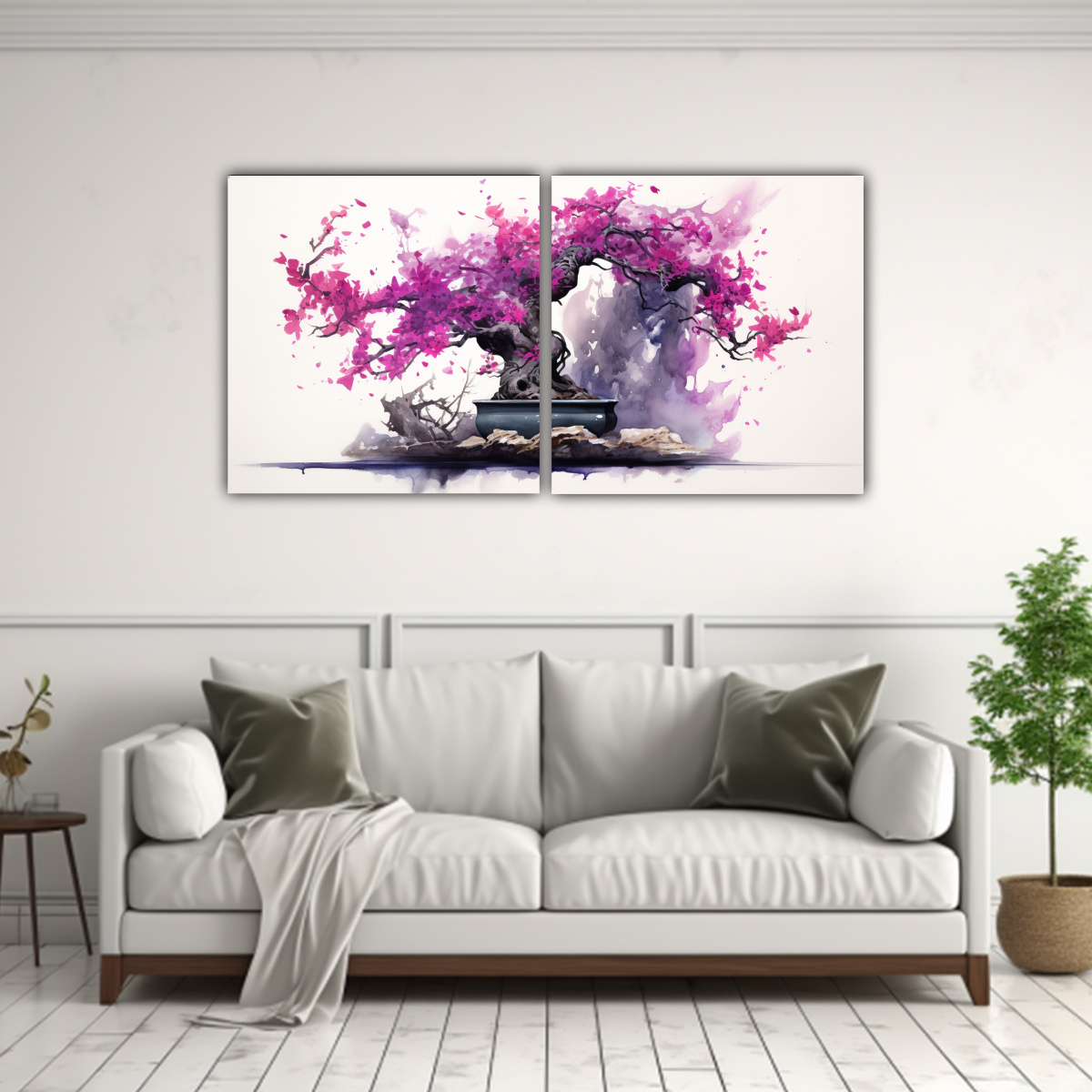 ARTES MODERNO SET 2 PINTURAS ABSTRACTAS CALLES 100X50 CM - 2