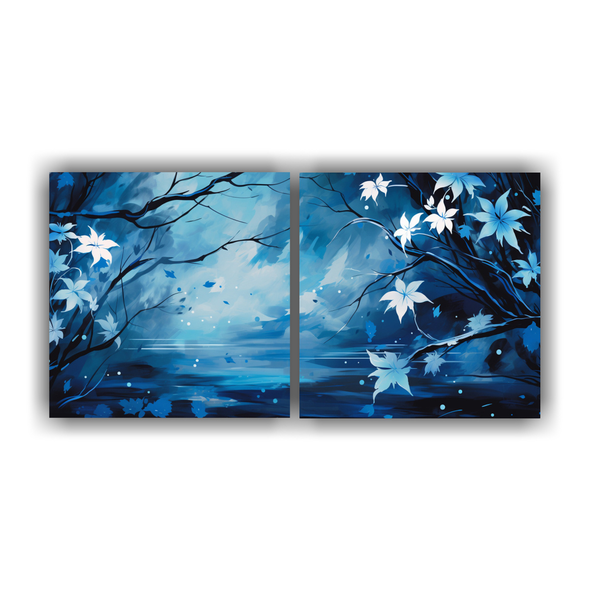 PINTURAS DECORATIVAS DE ÁRBOLES DE ARCE EN 140X70 CM - 1