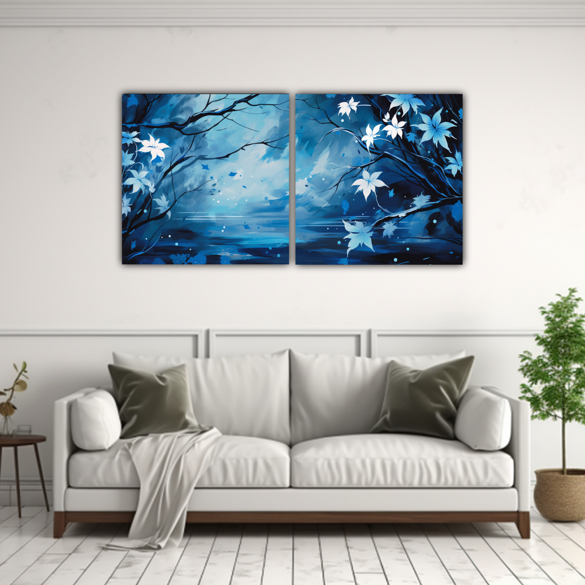 PINTURAS DECORATIVAS DE ÁRBOLES DE ARCE EN 140X70 CM - 2