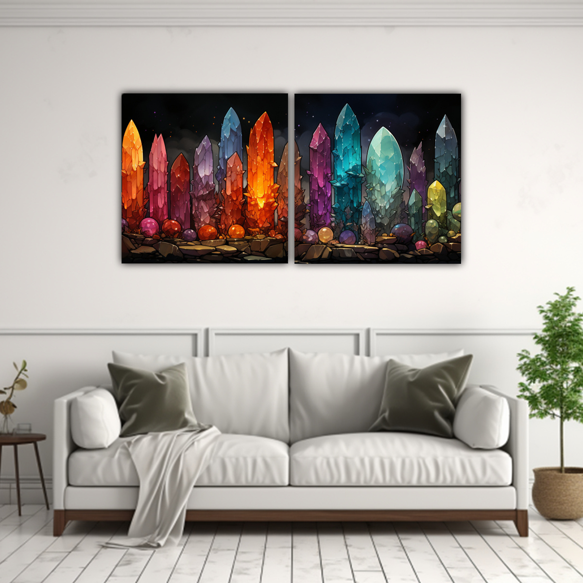 PINTURAS DE PARED EN ESTILO DE KE CON 160X80 CM - 2