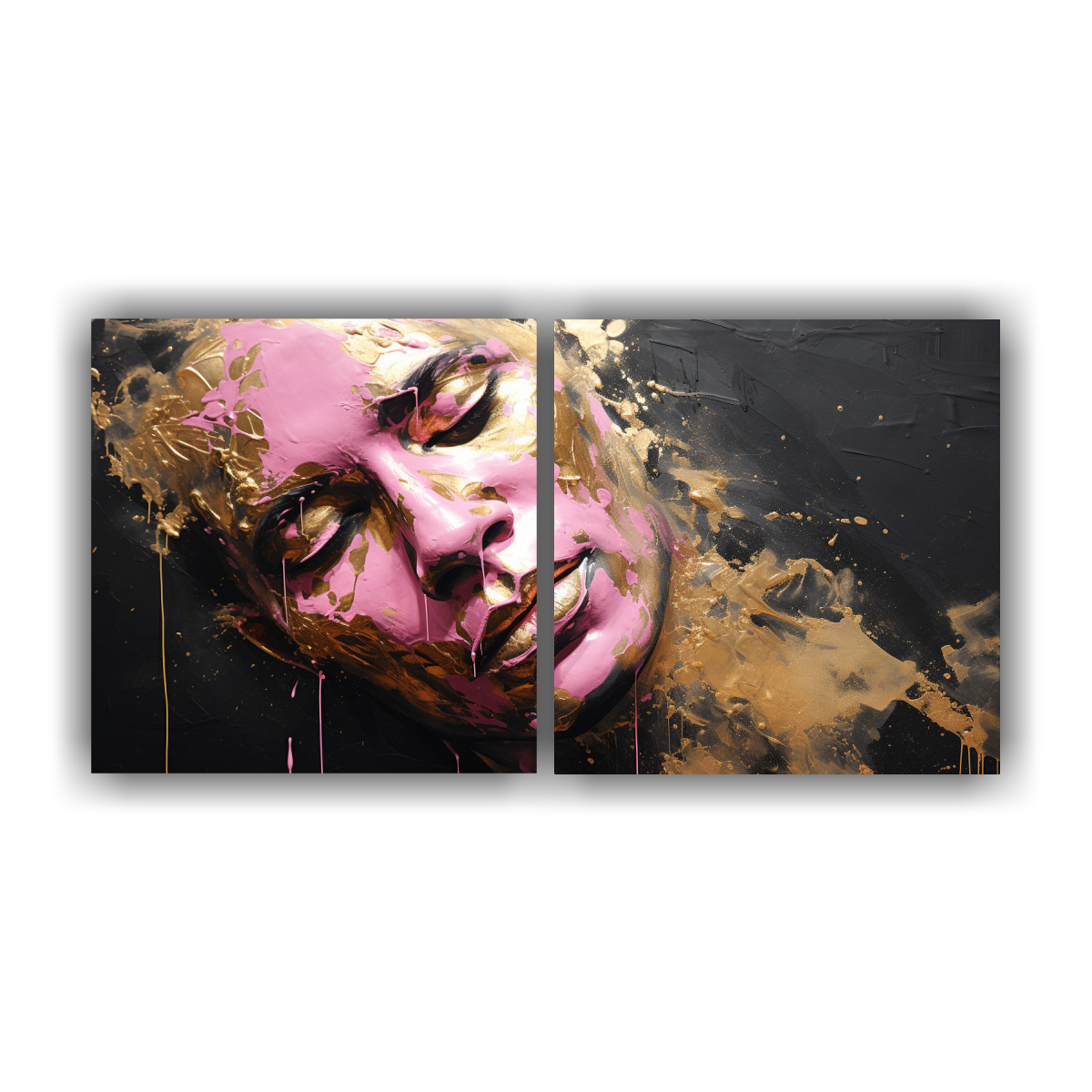 PINTURA DECORATIVA EN LIENZO ESTÉTICO CON 40X20 CM - 1