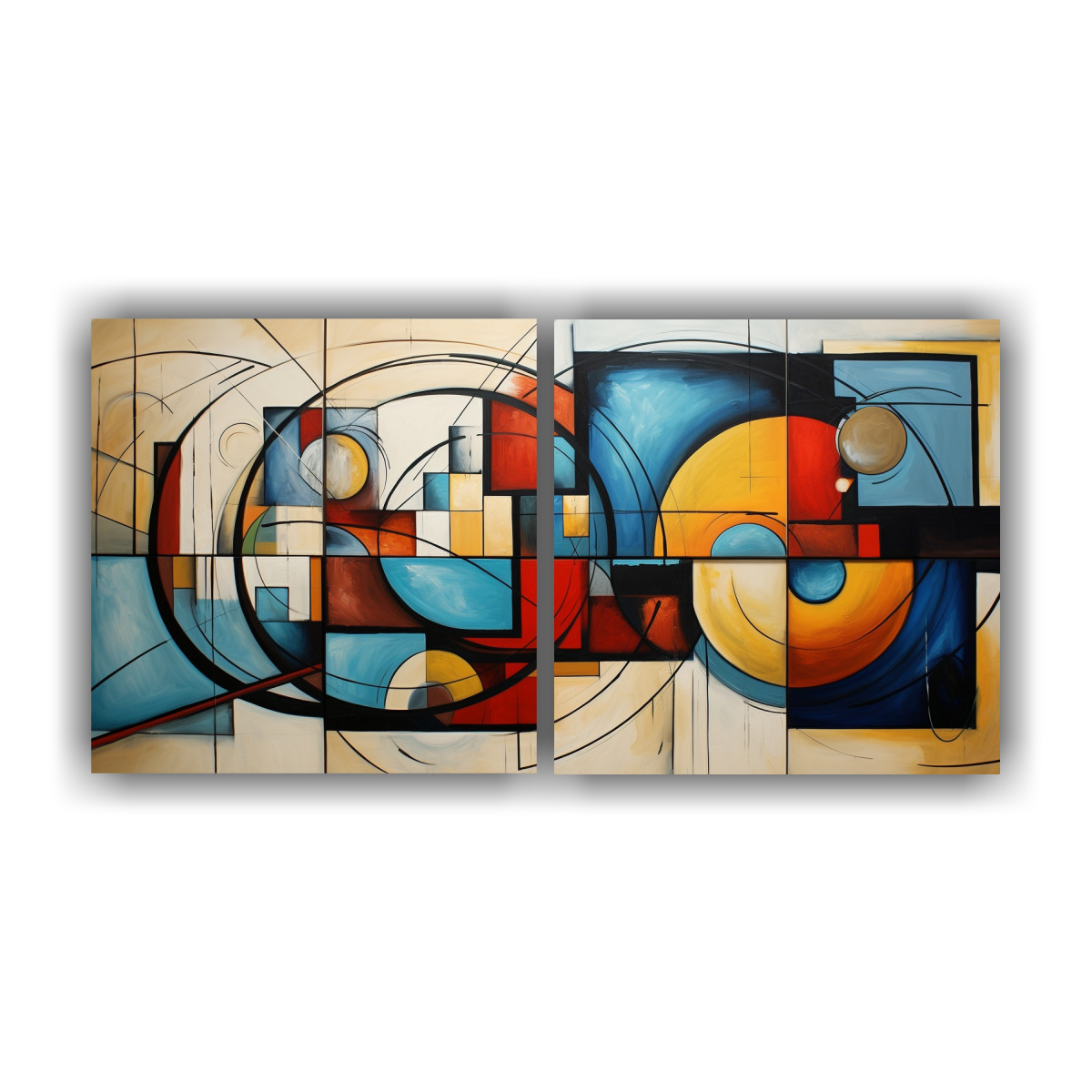 CUADROS MARINOS ABSTRACTOS: MOVIMIENTO ESTÉTICO 140X70 CM - 1