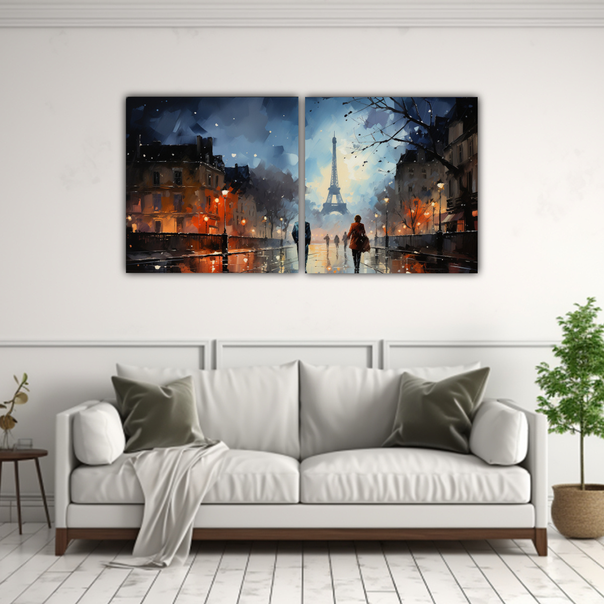 PINTURAS DECORATIVAS DE DOS HOMBRES BESÁNDOSE EN 120X60 CM - 2