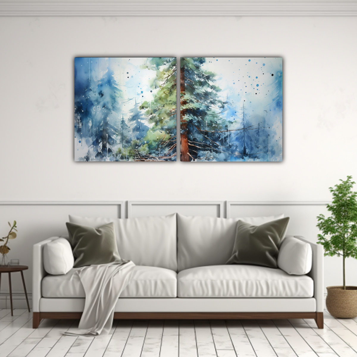 PINTURA ABSTRACTA DE COMPOSICIÓN DINÁMICA DE 120X60 CM - 2