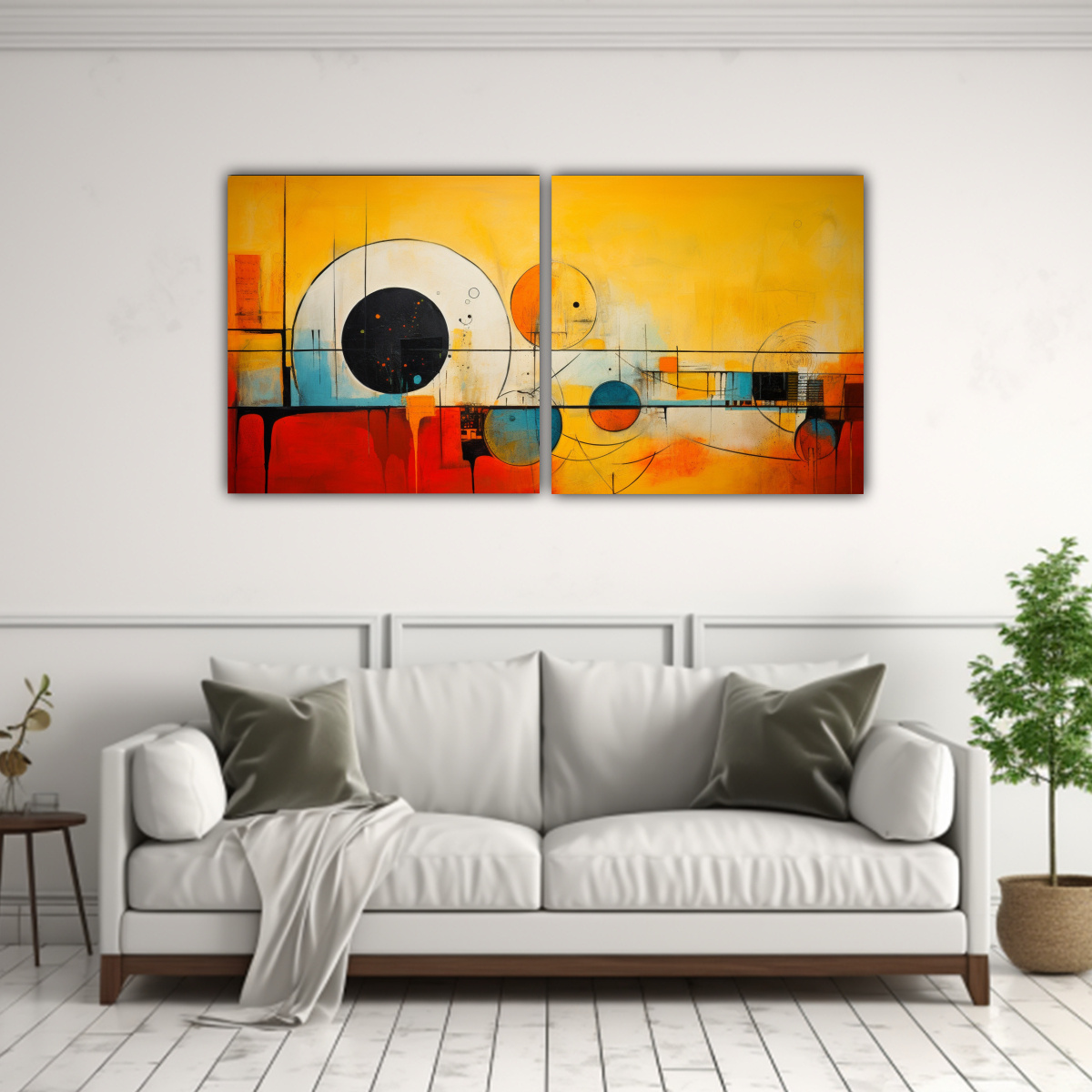 CUADRO ABSTRACTO TIERRA CON IMPRESIONANTE RIQUEZA 140X70 CM - 2