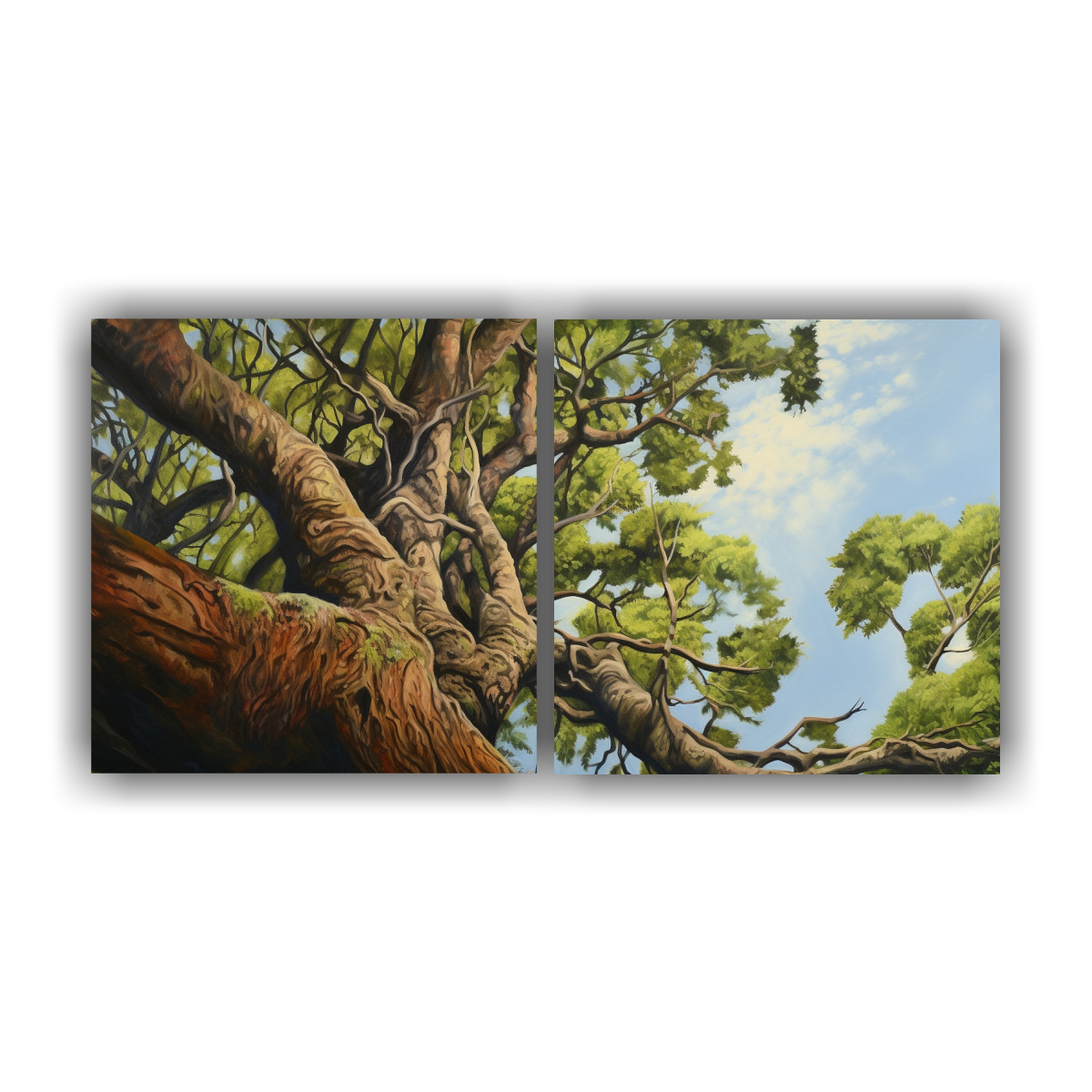 CUADROS VANGUARDIA TEXTURA KAURI TREE ESTILO 80X40 CM - 1