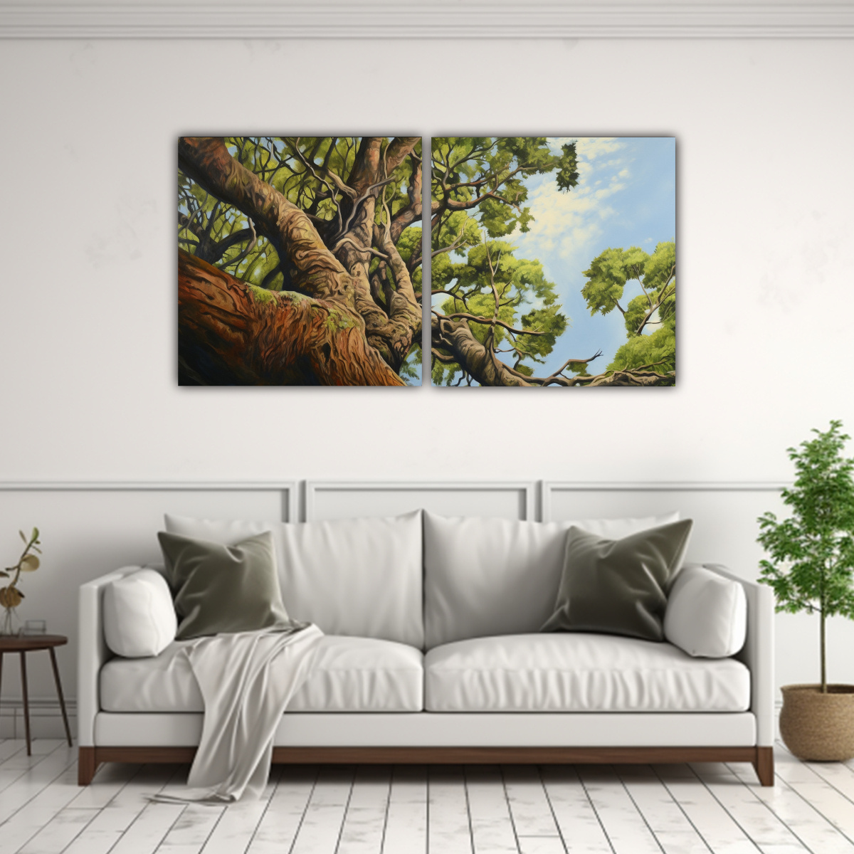 CUADROS VANGUARDIA TEXTURA KAURI TREE ESTILO 80X40 CM - 2